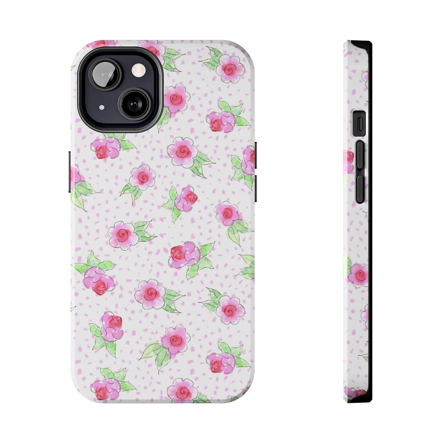 Maria’s Pink Roses Tough Phone Cases