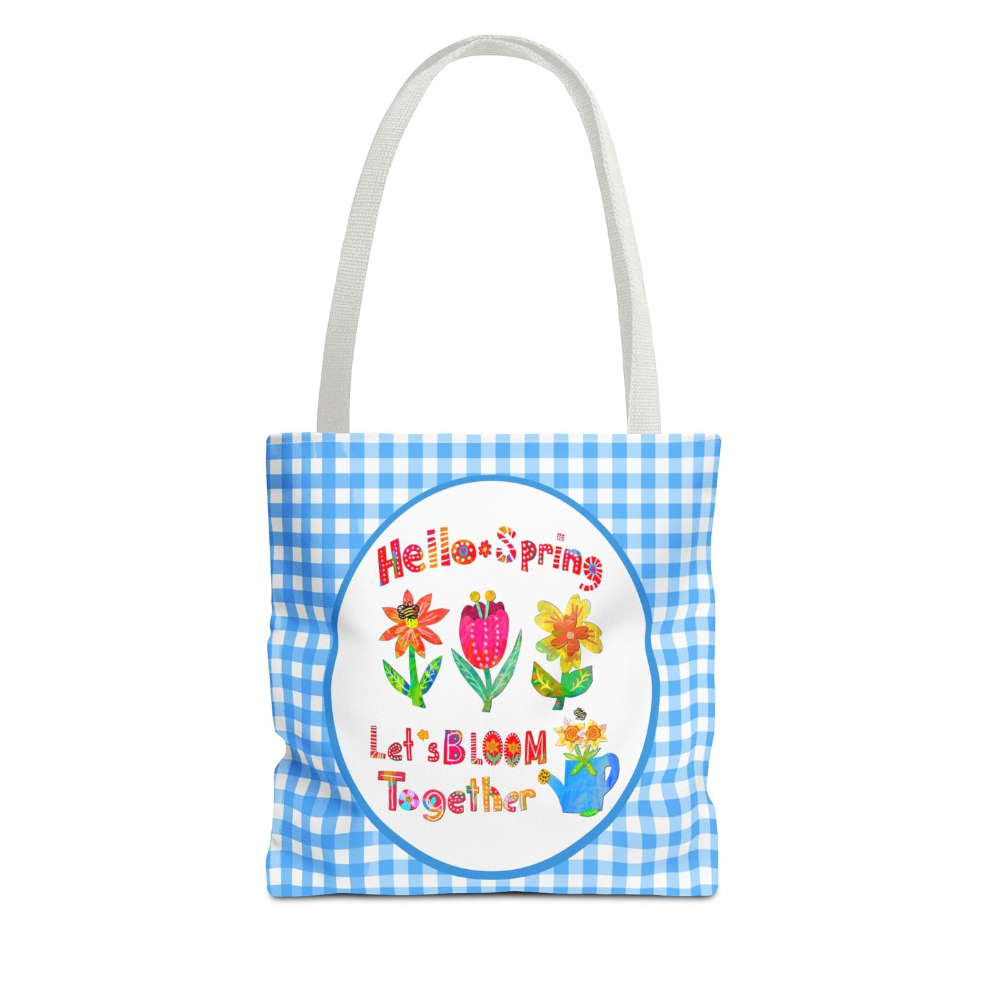 Hello Spring Collage Tote Bag