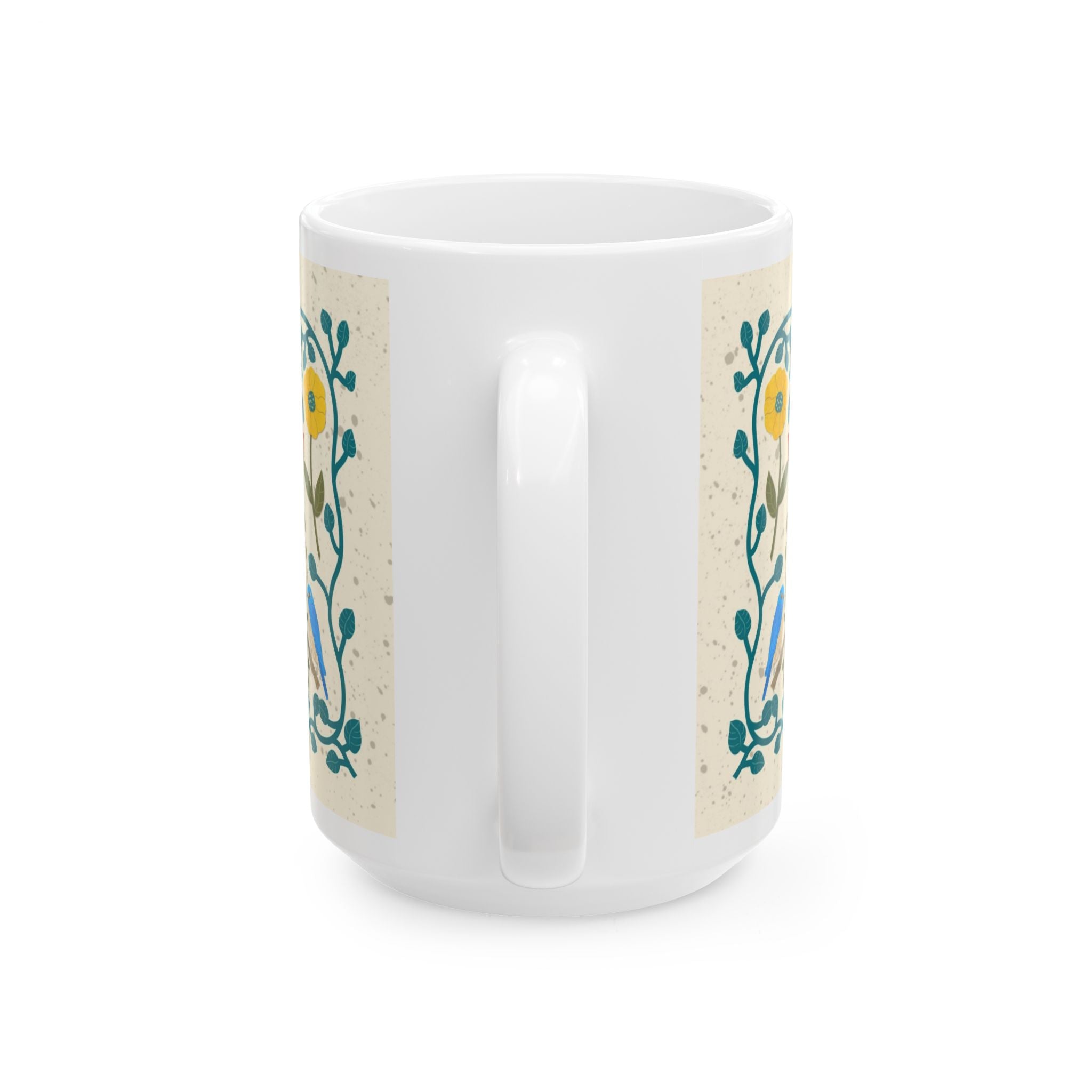 Marcy Brennan Scandi Birds and Flowers Mug - Thumbnail 4