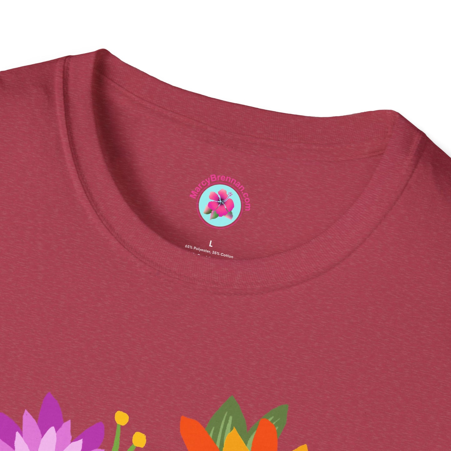 Heart-Shaped Flower Bouquet Softstyle T-Shirt