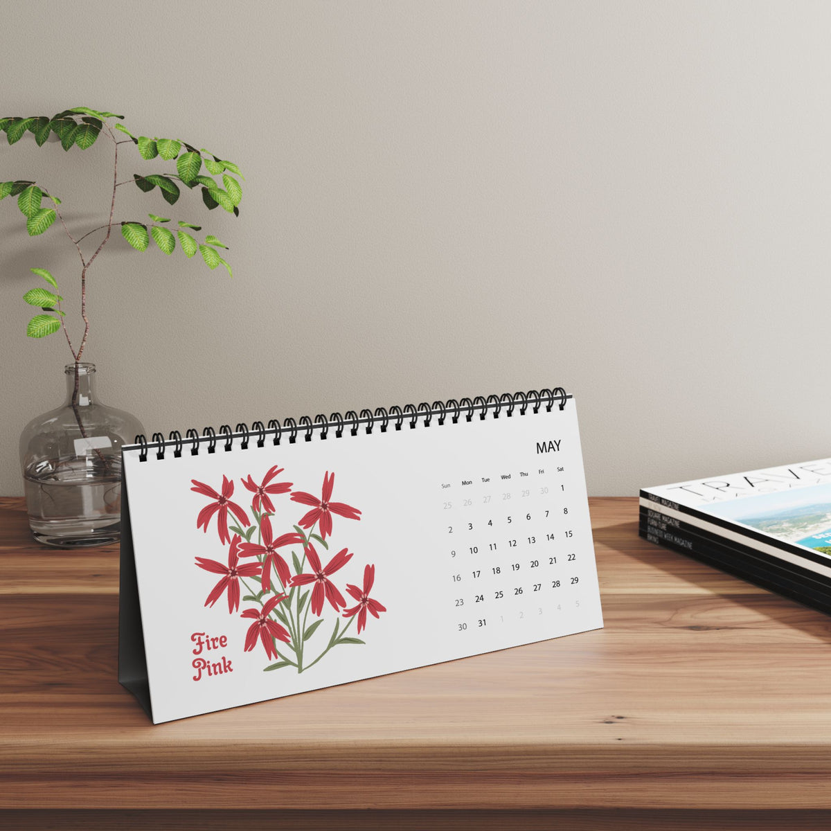 2027 Appalachian Wildflowers Desktop Calendar