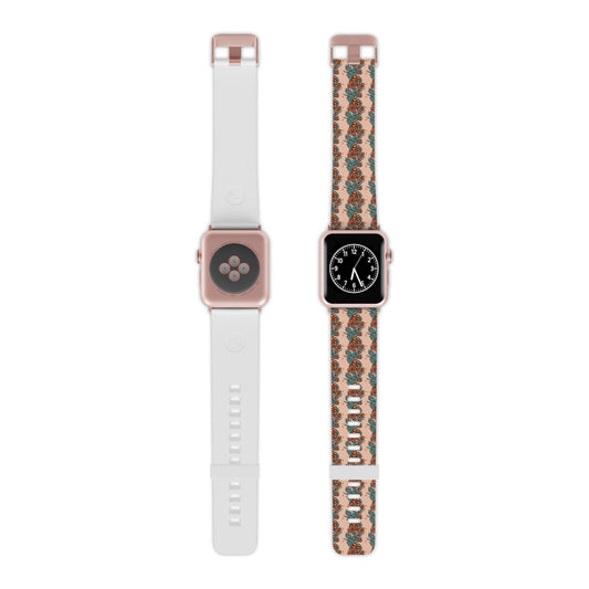 Daisy Bouquet Stripes Watch Band for Apple Watch