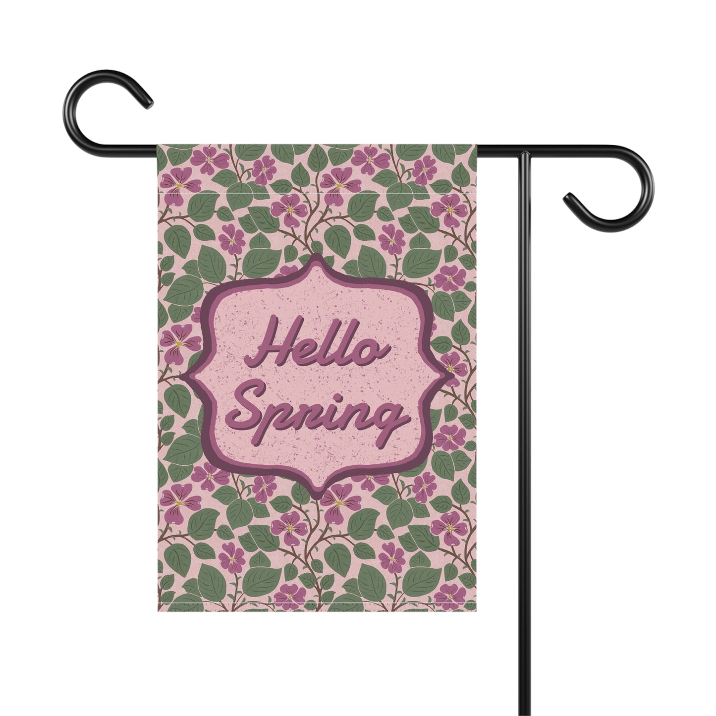 Pink Dogwoods with Quote Garden Banner