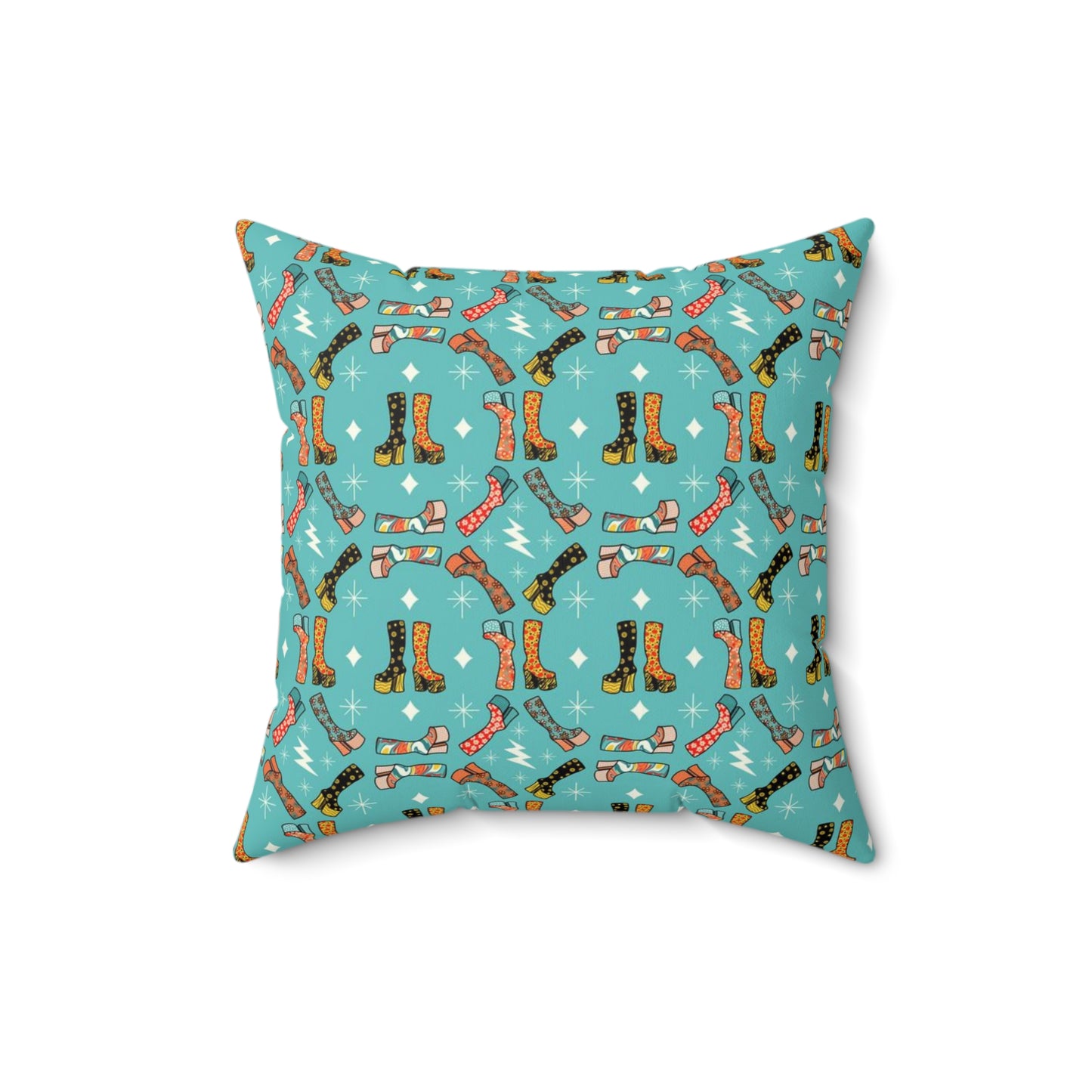 Groovy Boots Spun Polyester Square Pillow