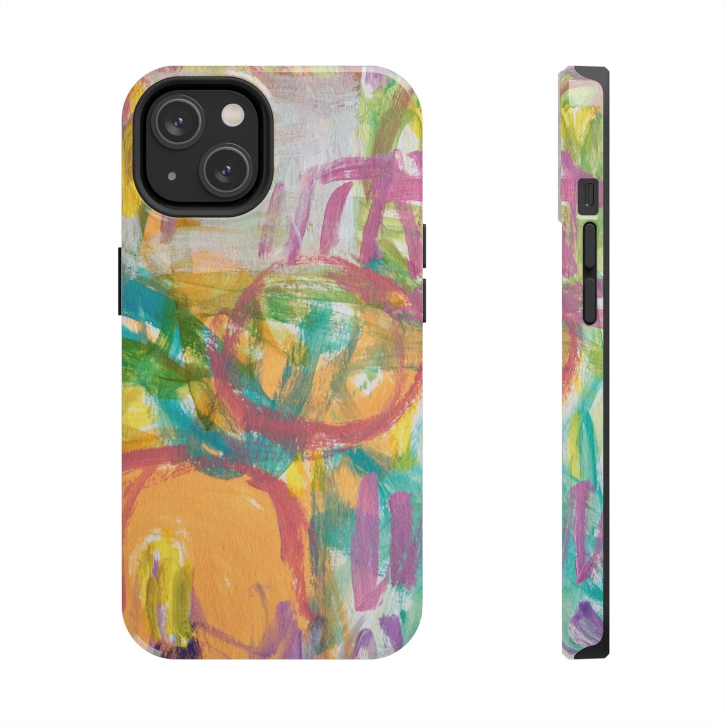 Abstract Pastel Circles Tough Phone Cases