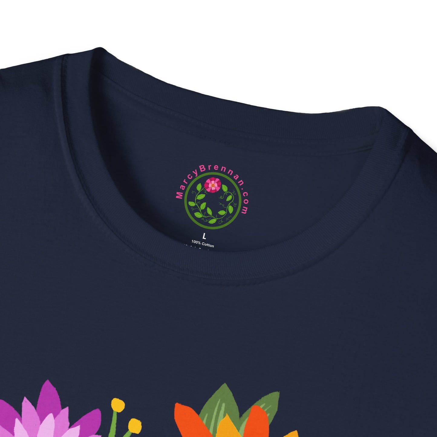 Heart-Shaped Flower Bouquet Softstyle T-Shirt