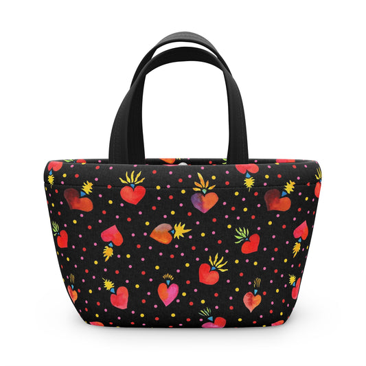 Frida Flaming Hearts Lunch Bag