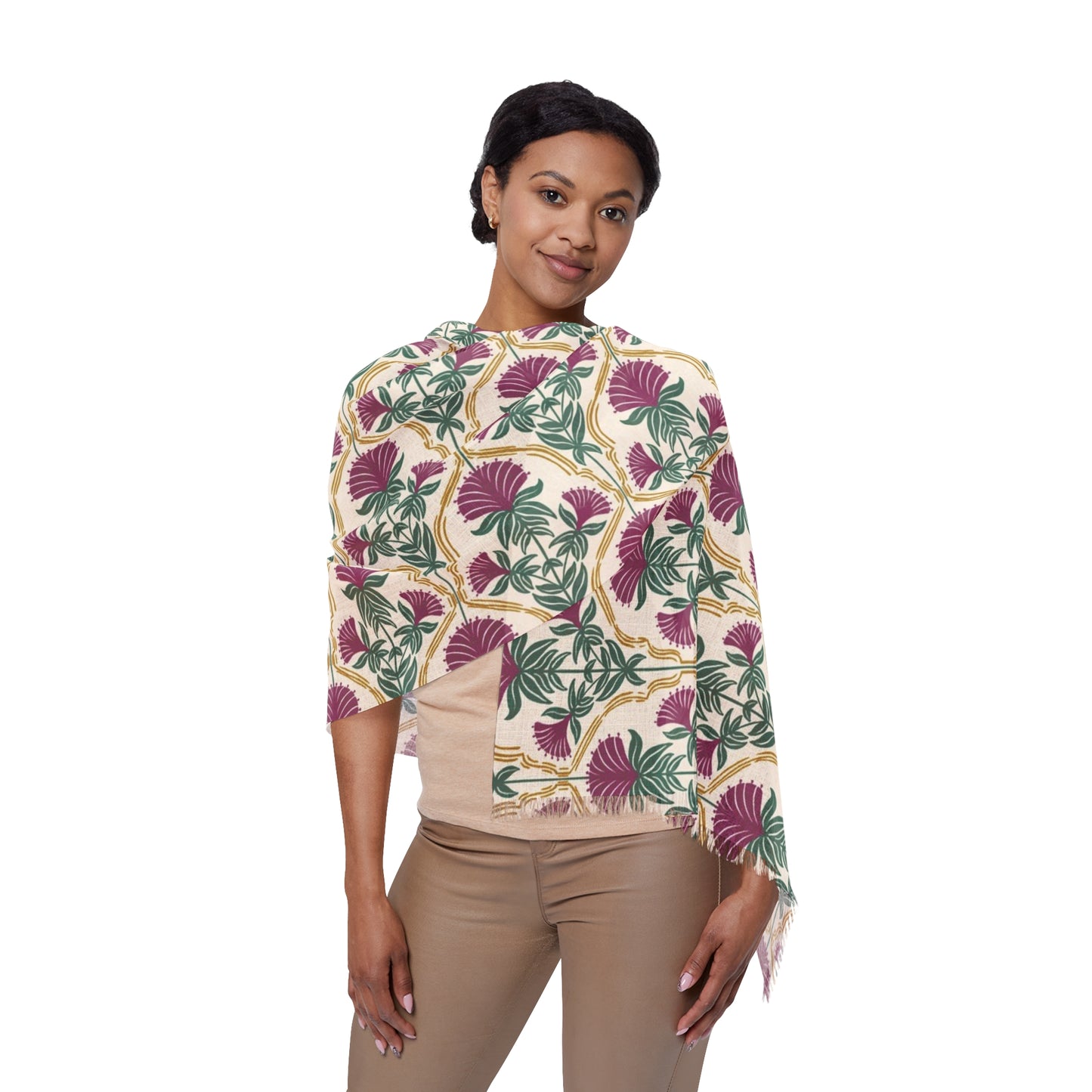 Bergamot Flowers Light Scarf