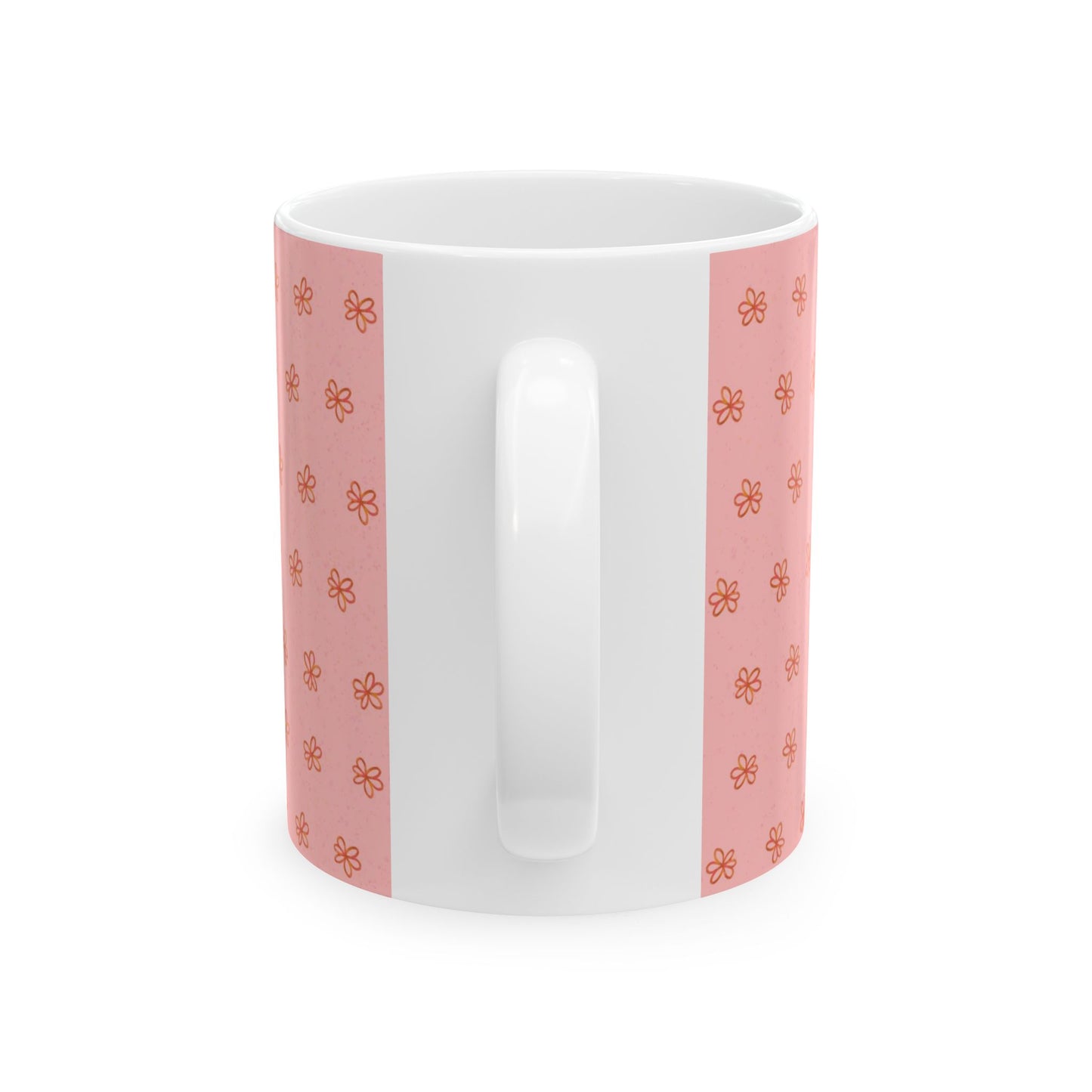 Pink Meadow Flowers Ceramic Mug 11oz