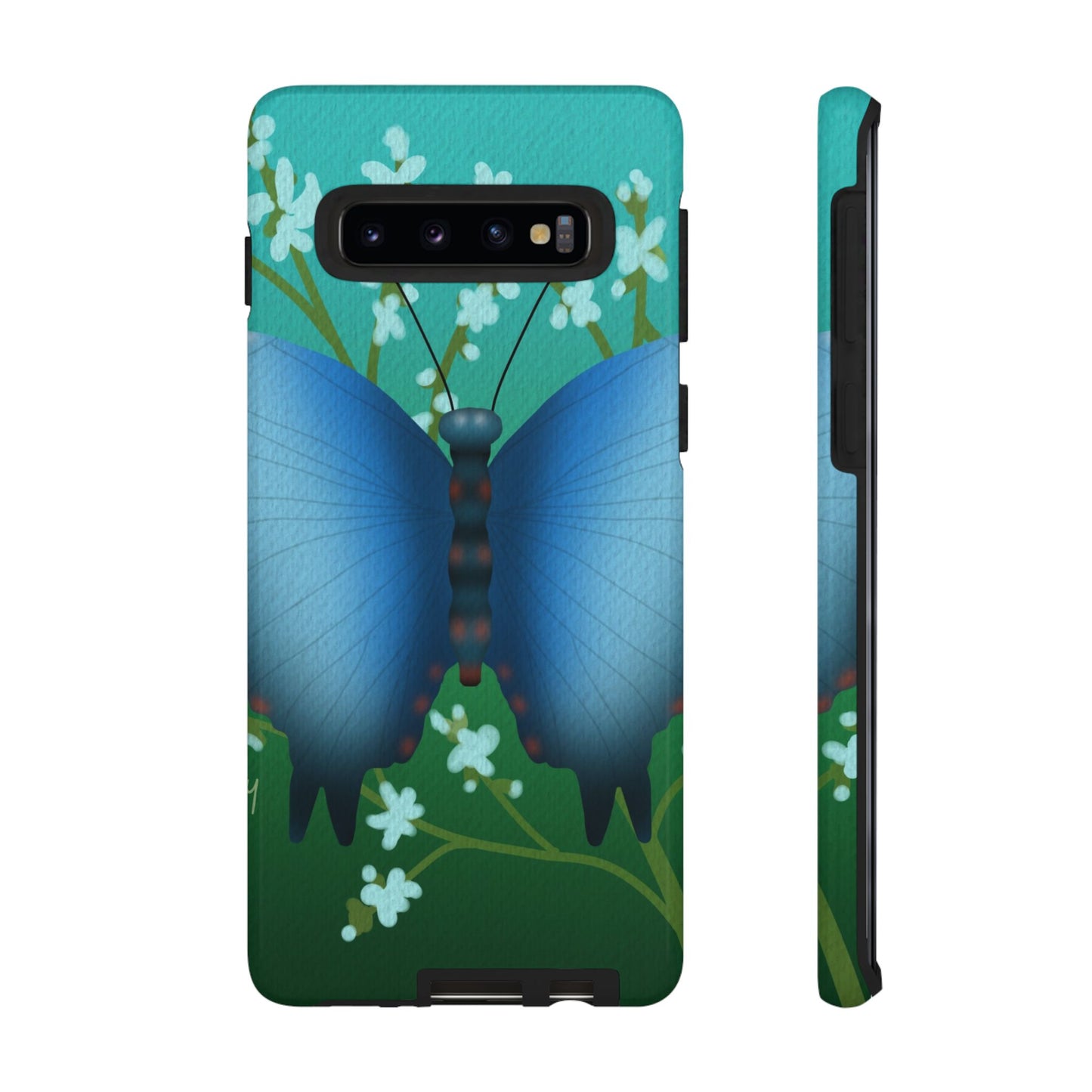 Blue Butterfly Tough Phone Case