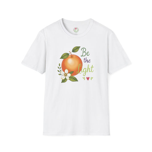Be the Light Orange Graphic T‑Shirt