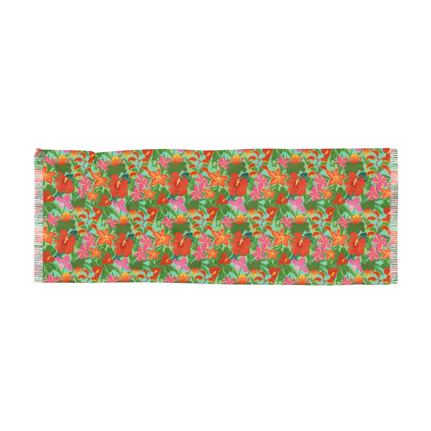 Tropical Flowers Light Scarf