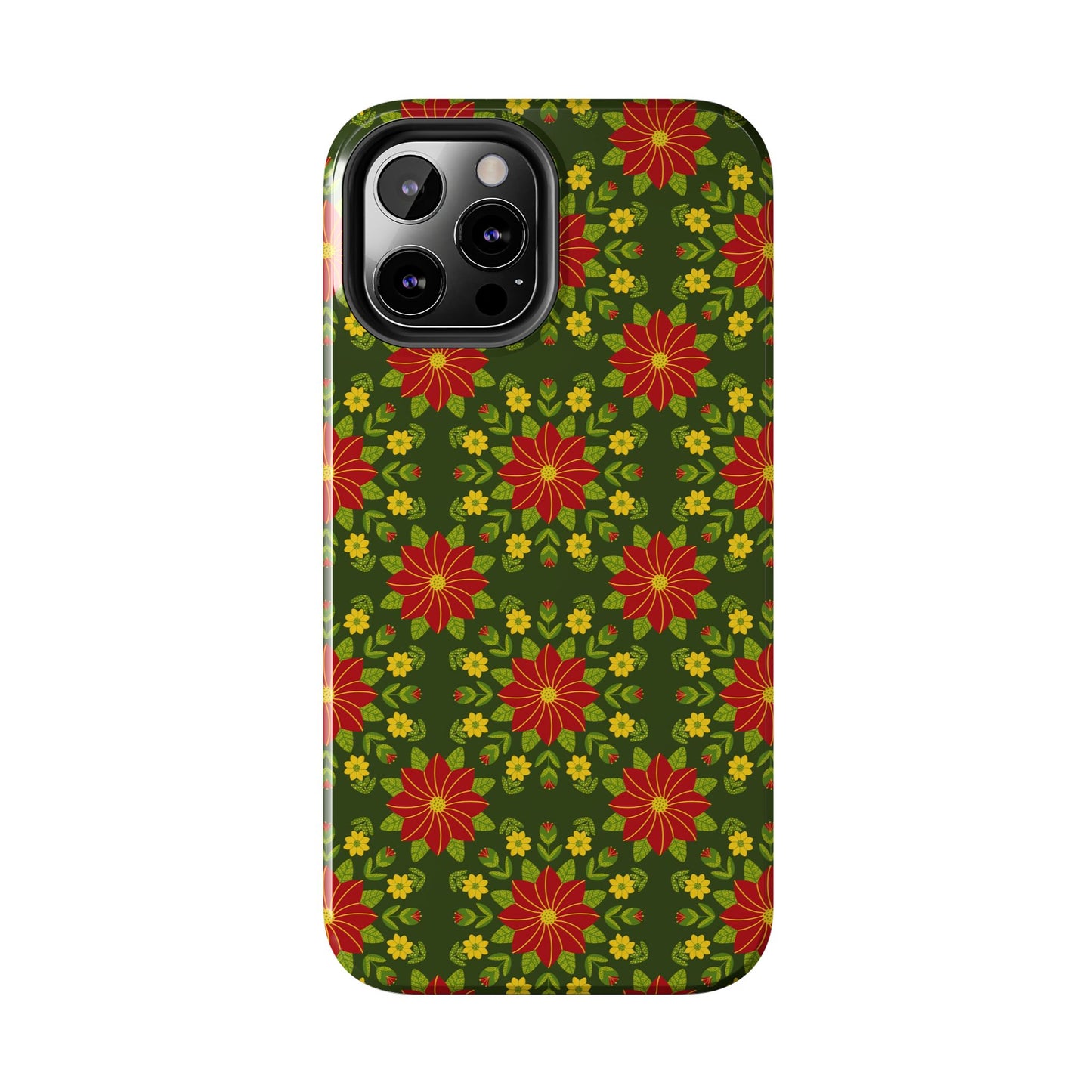 Poinsettias Tough Phone Cases