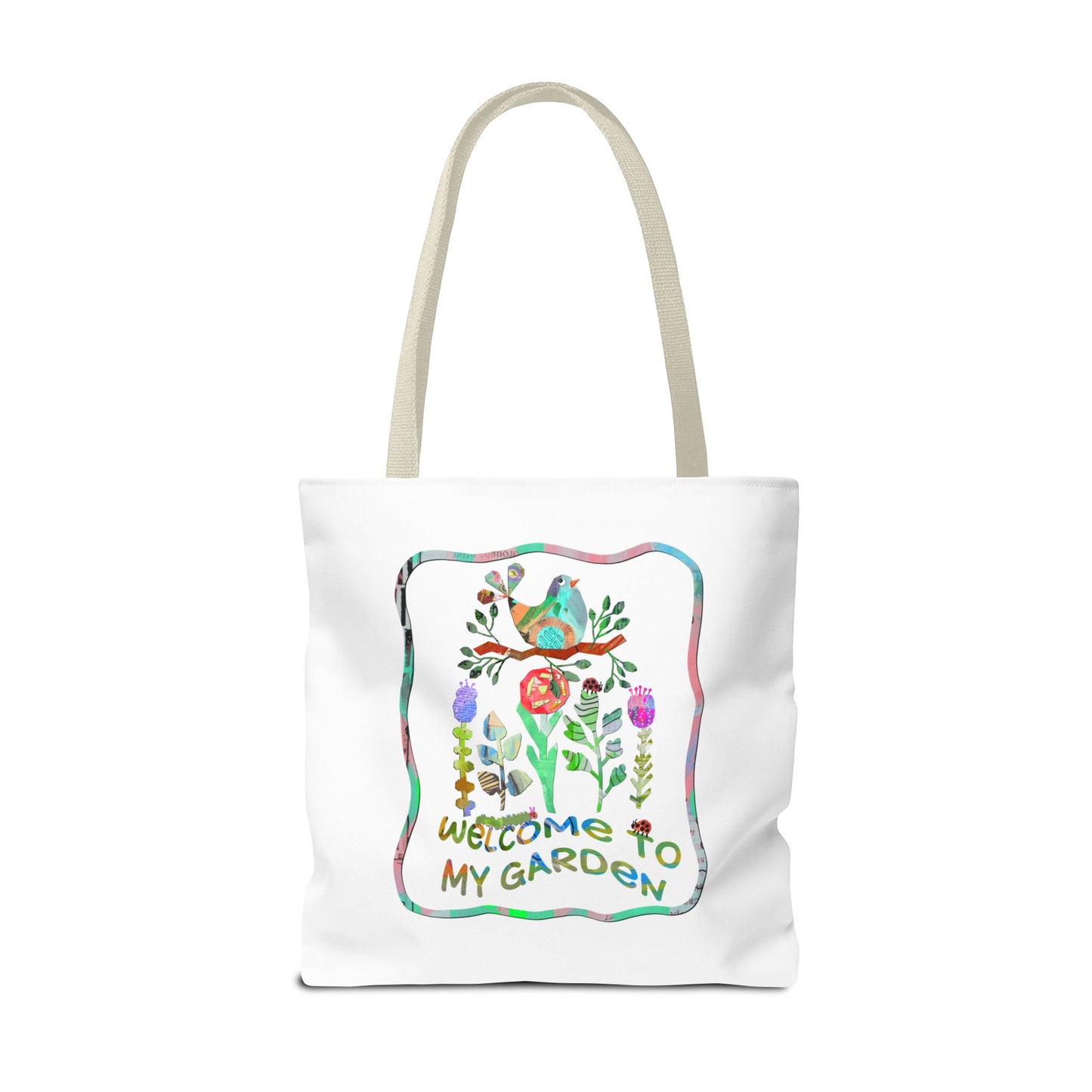 Welcome to My Garden Collage Tote Bag