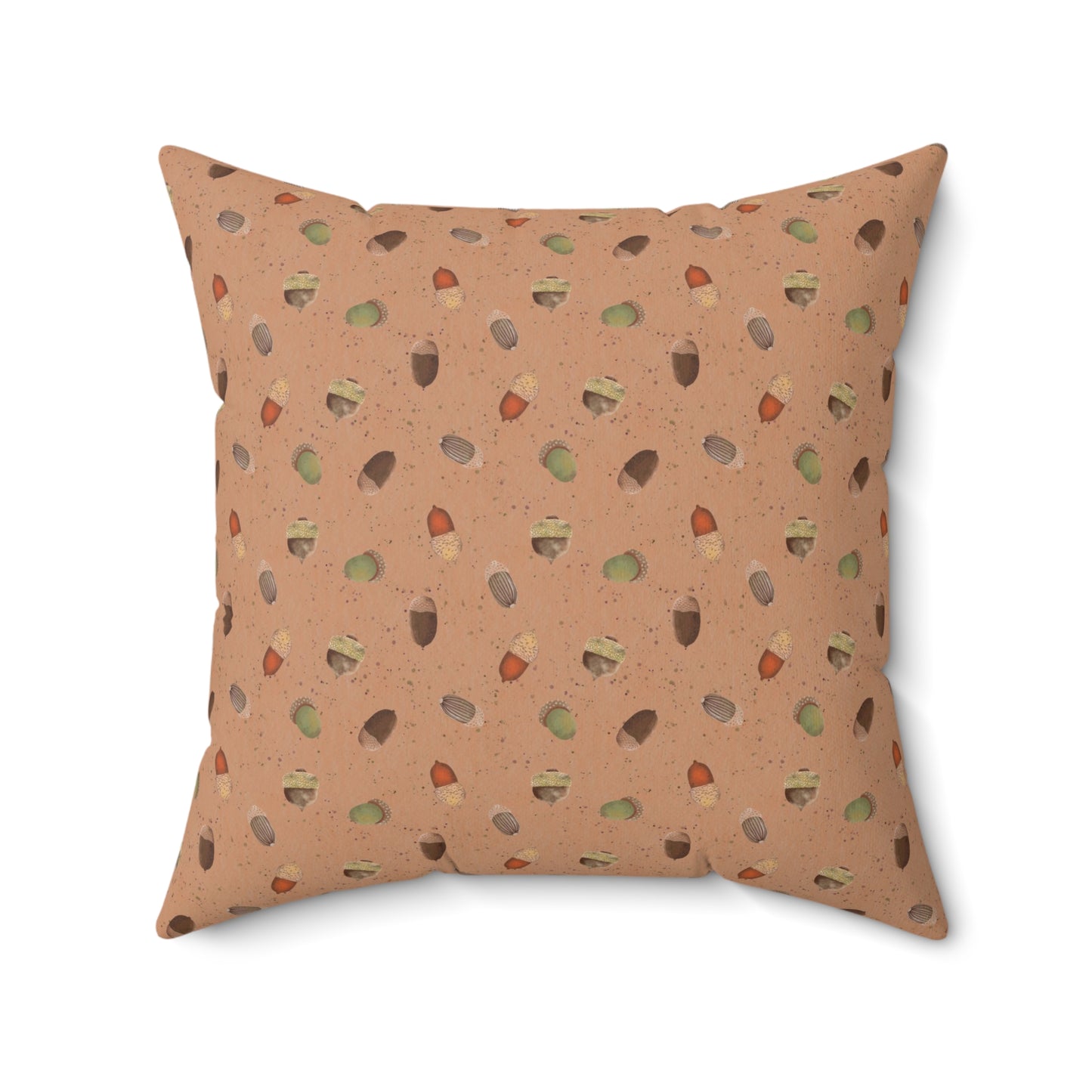 Acorns Spun Polyester Square Pillow