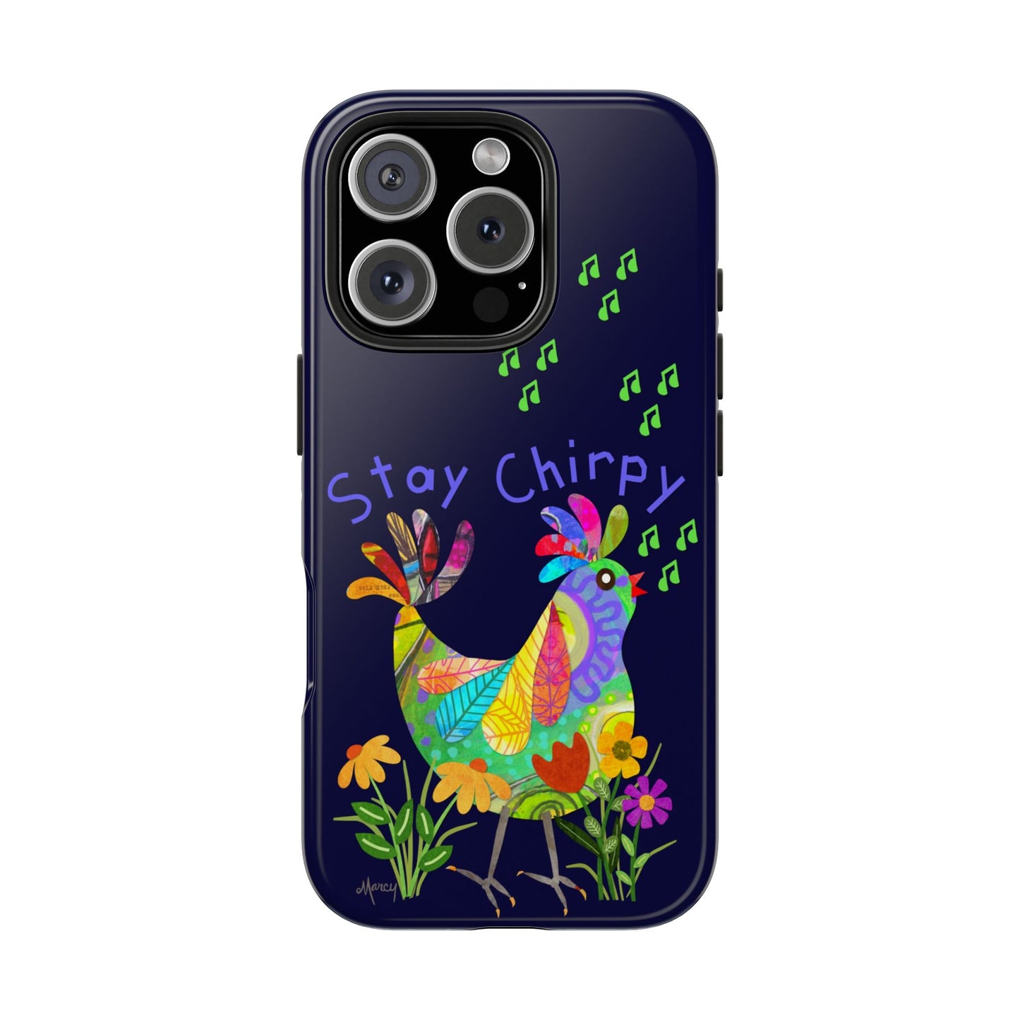Kooky Bird Collage Tough Phone Cases