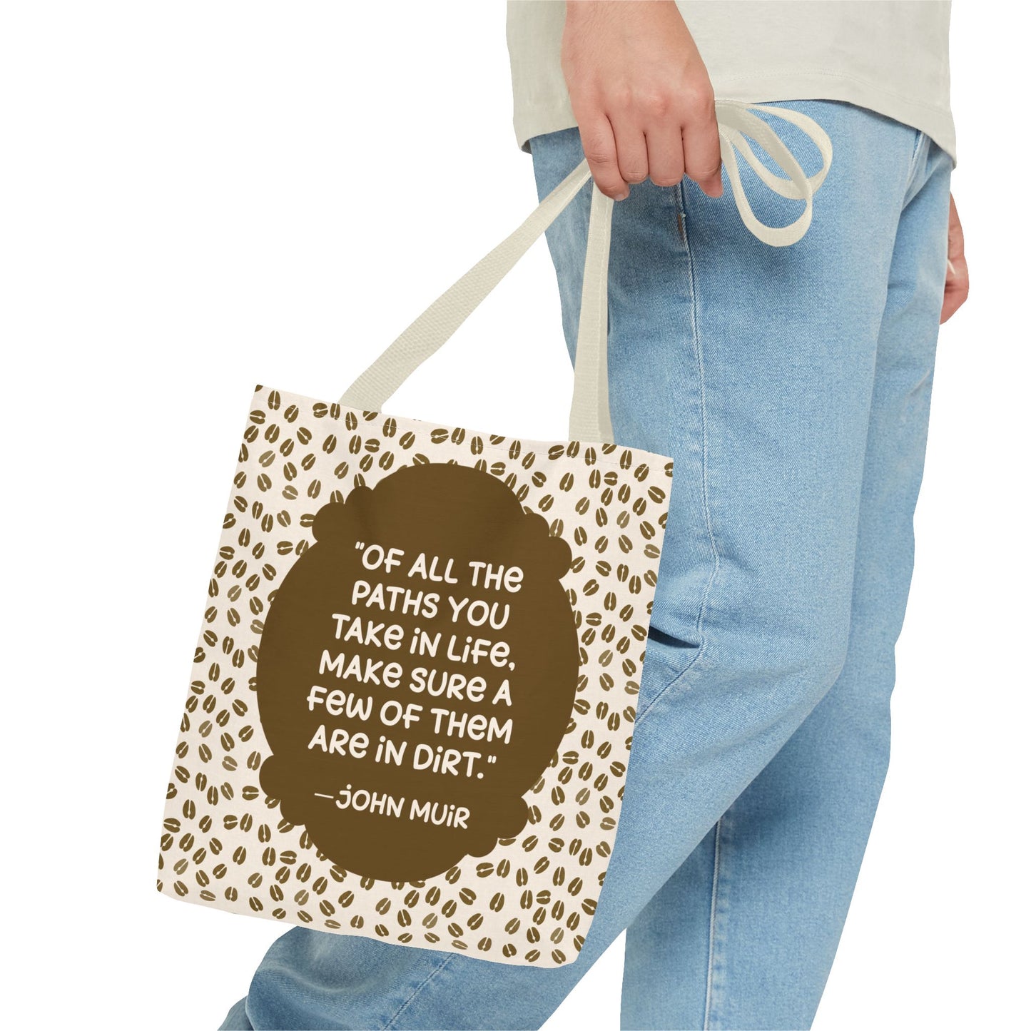 Deer Tracks with John Muir Tote Bag