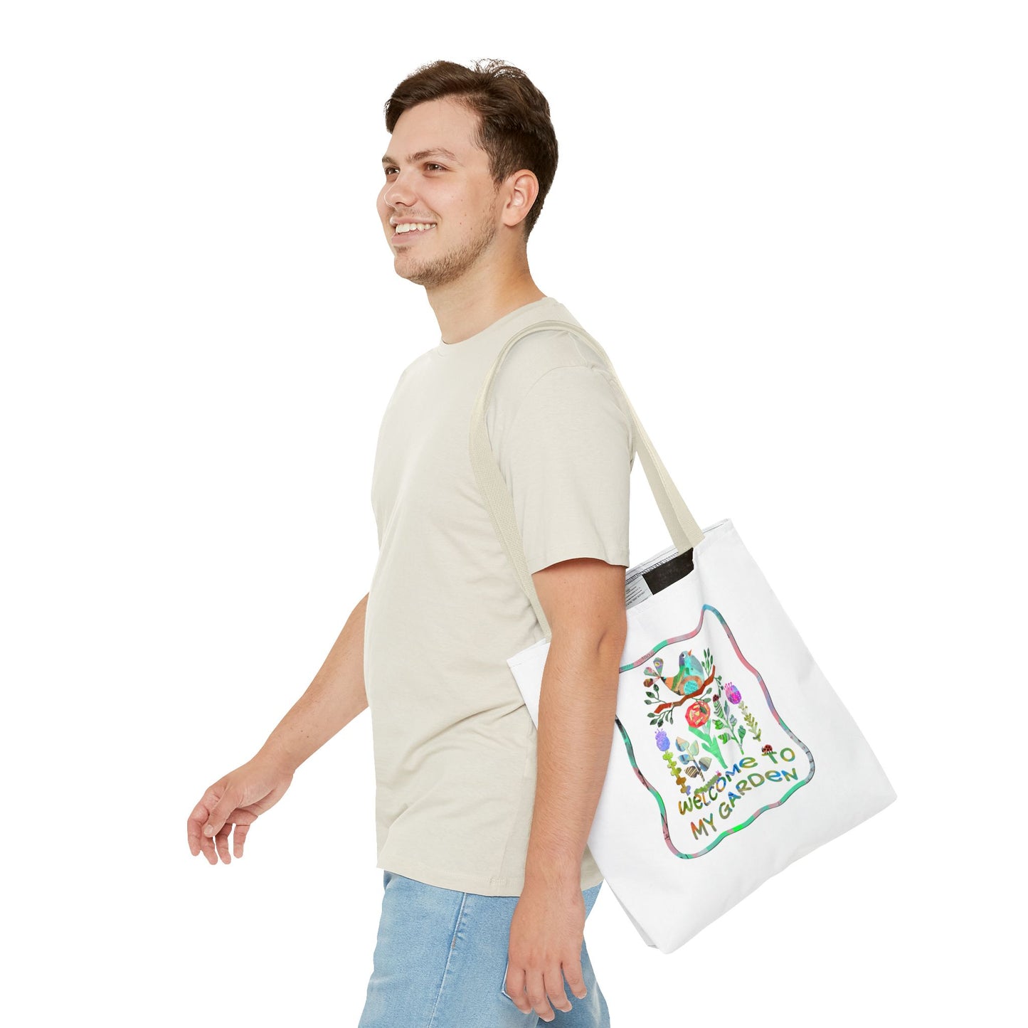 Welcome to My Garden Collage Tote Bag