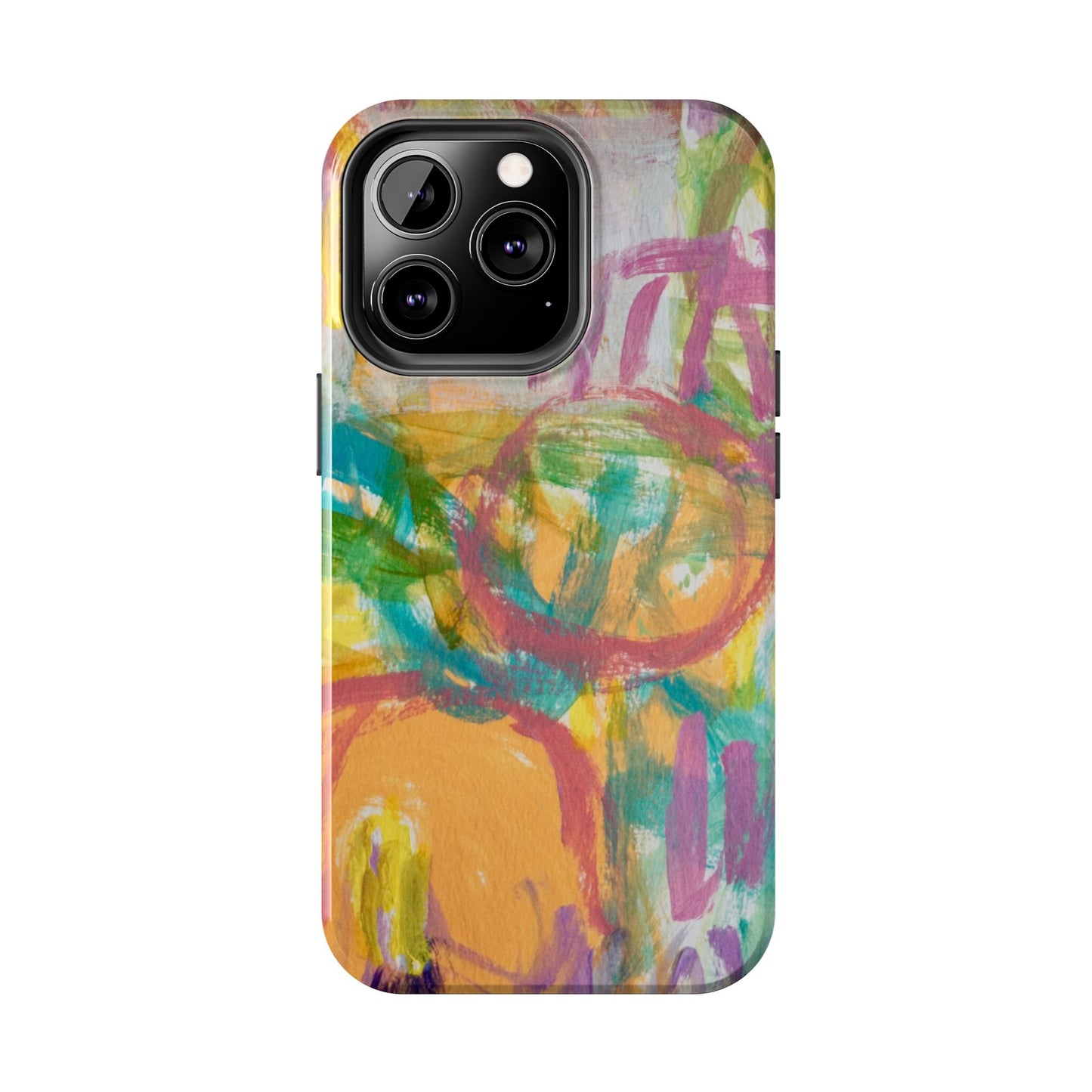 Abstract Pastel Circles Tough Phone Cases