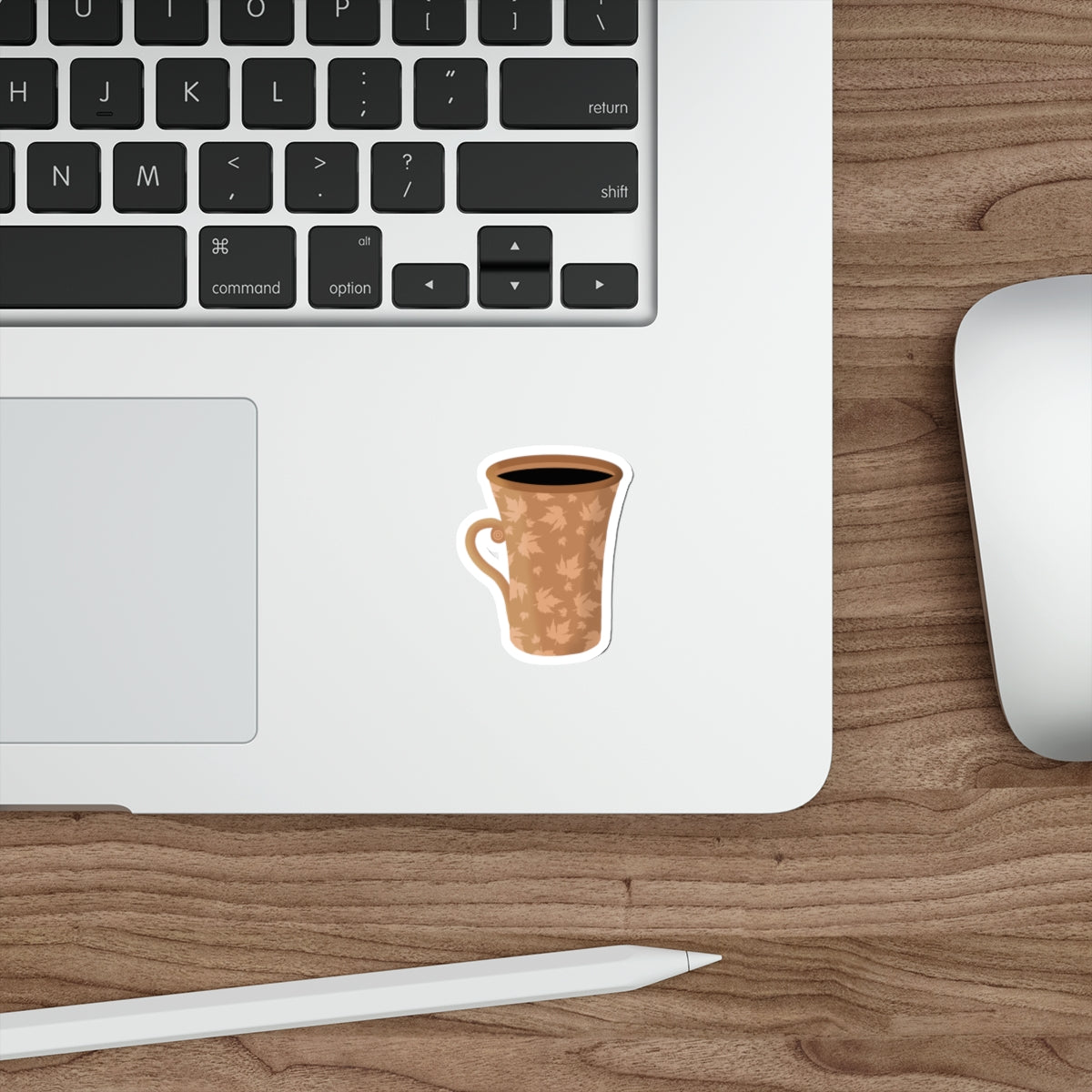 Hot Coffee Cozy Mug Die Cut Sticker