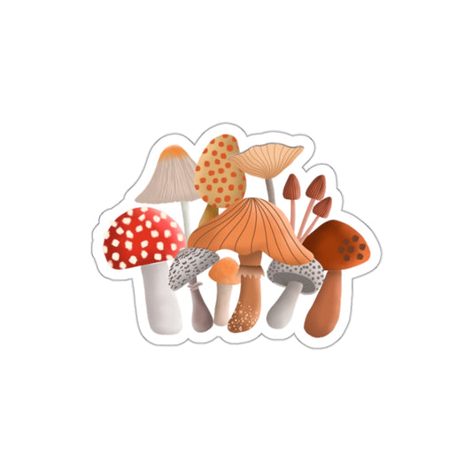 Mushroom Menagerie Die-Cut Sticker
