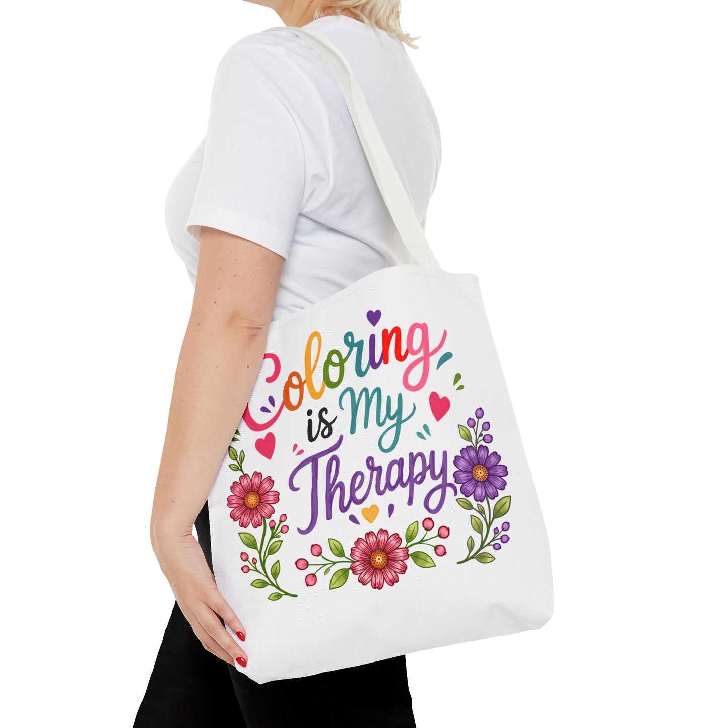 Coloring is My Therapy Tote Bag