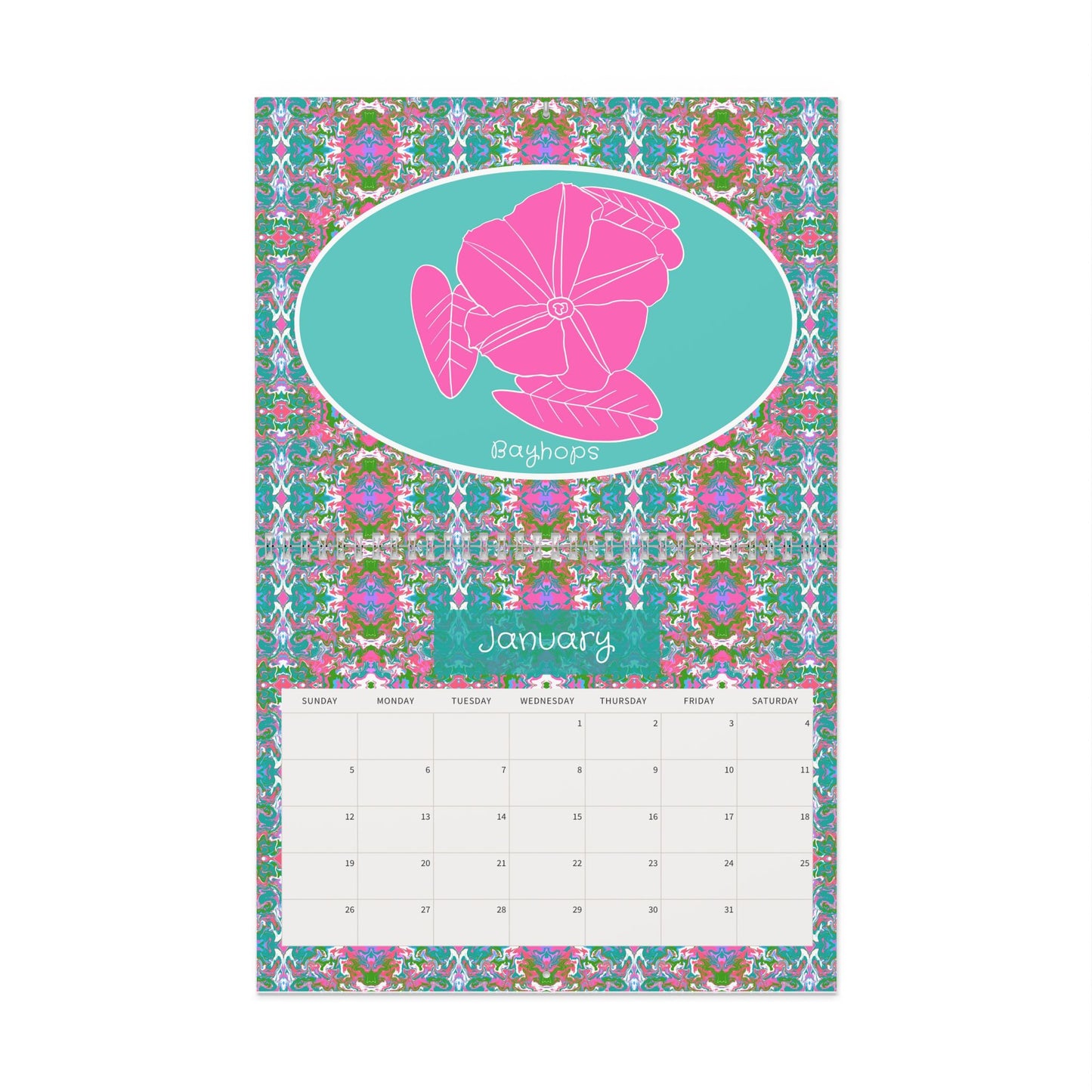 Boho Gardens 2025 Wall Calendar