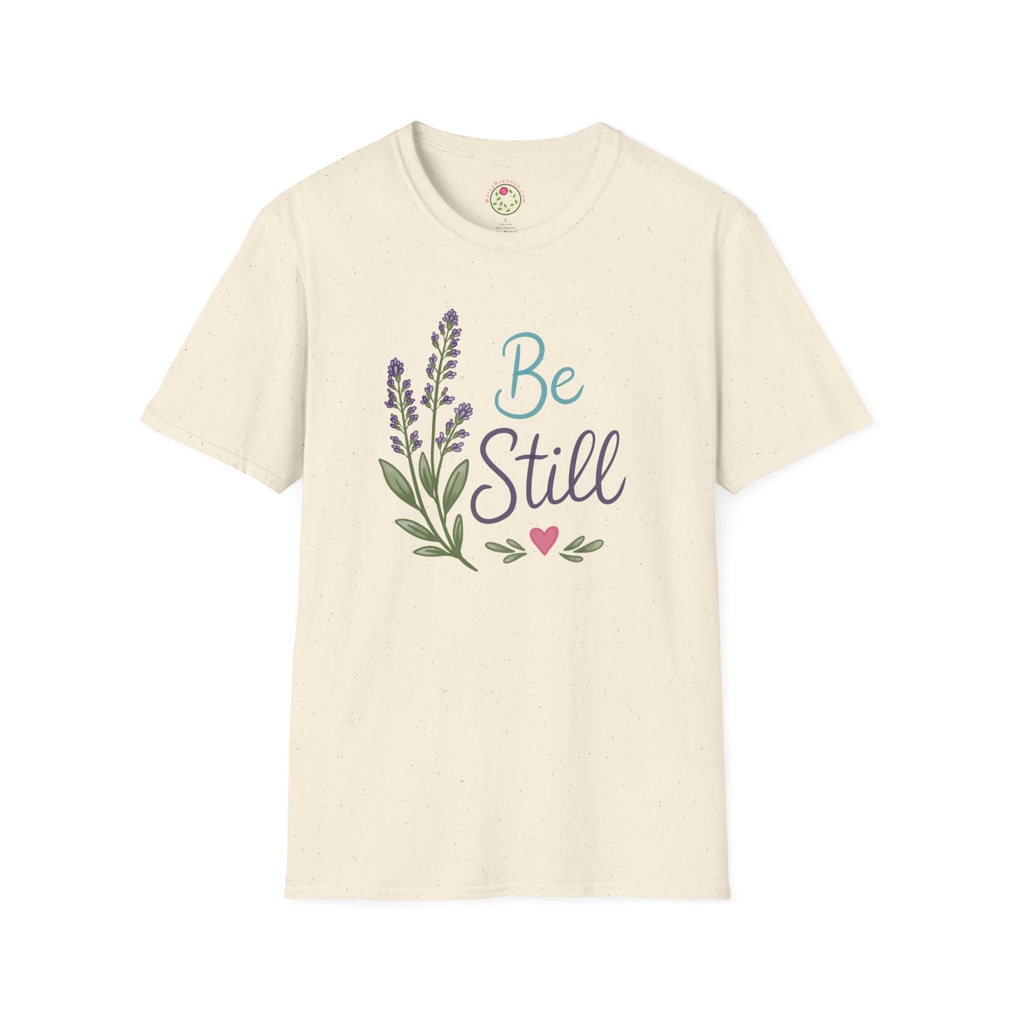 Be Still Lavender T-Shirt — Calm Floral Tee for Women & Men