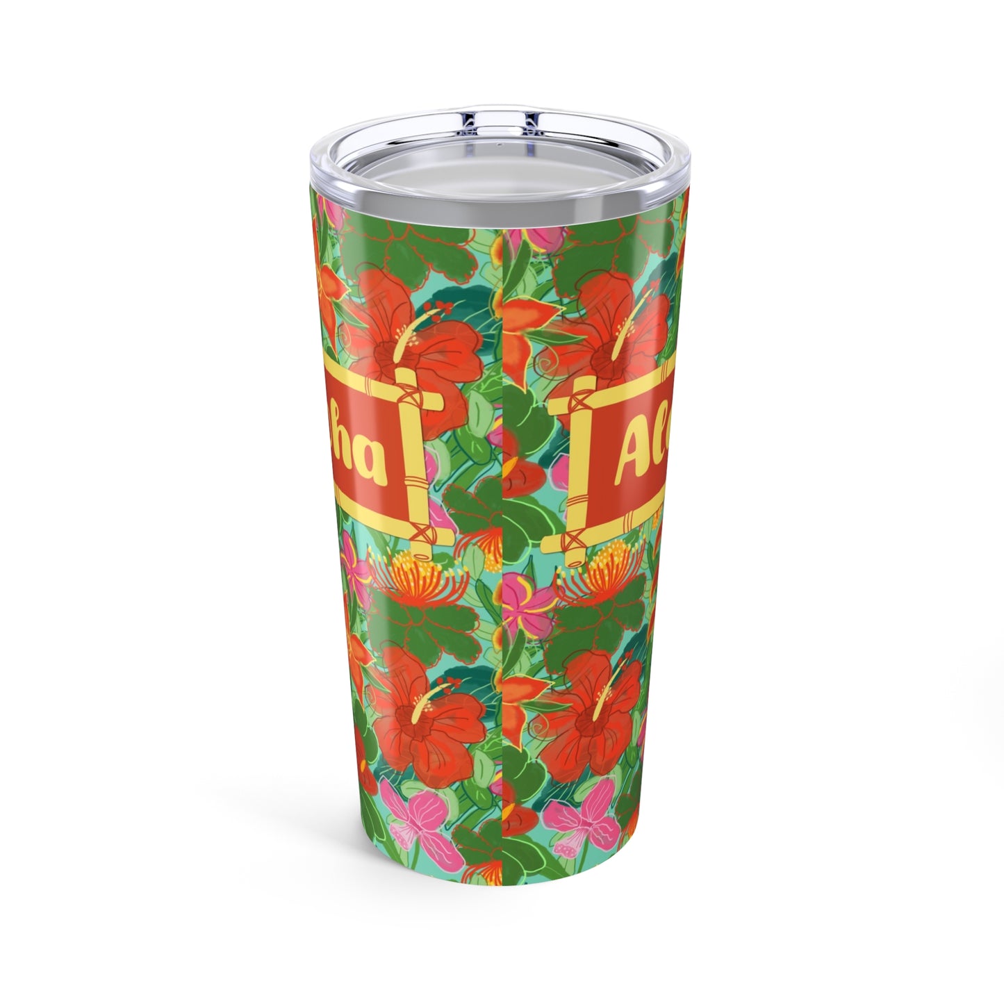 Tropical Flowers Tumbler 20oz