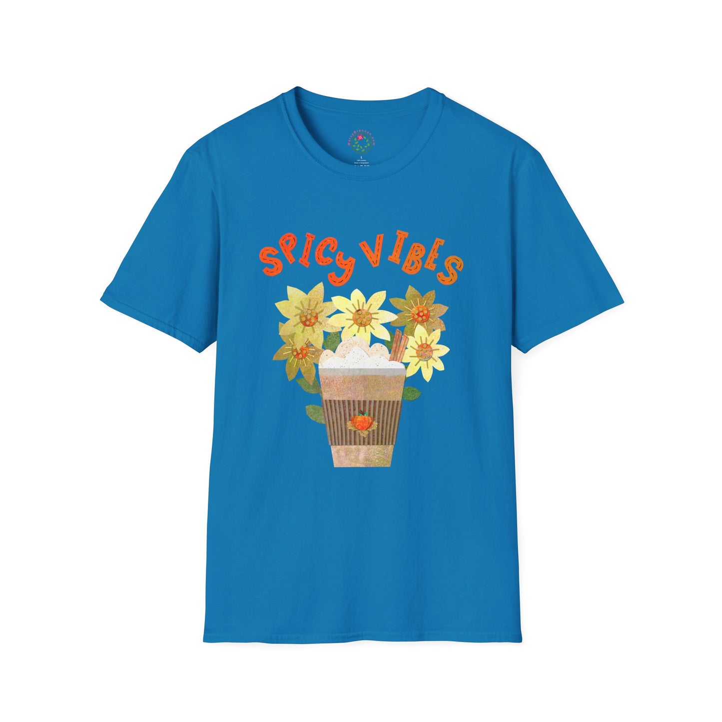Spicy Vibes Latte Collage Collage Softstyle T-Shirt