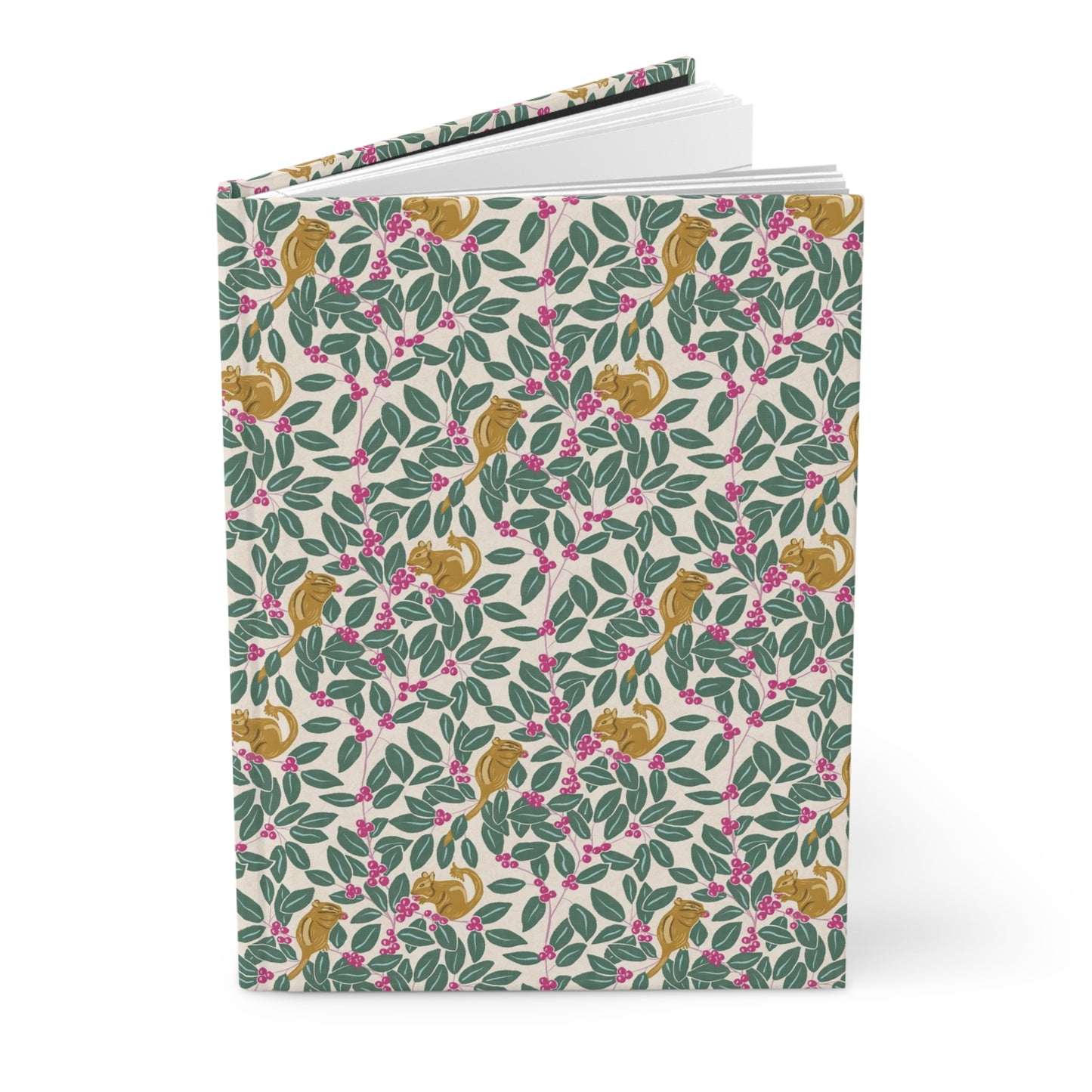 Wintergreen and Chipmunks Hardcover Journal Matte