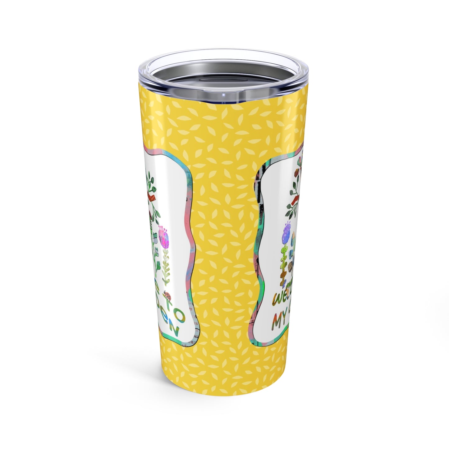 Welcome to My Garden Collage Stainless Steel Travel Mug