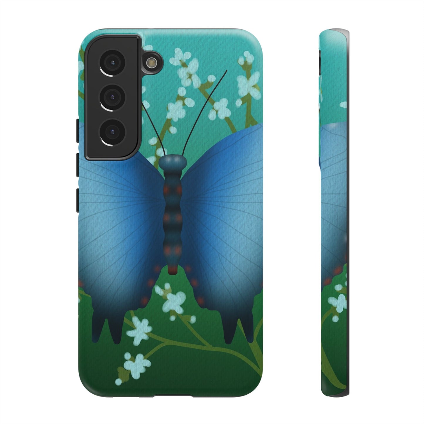 Blue Butterfly Tough Phone Case