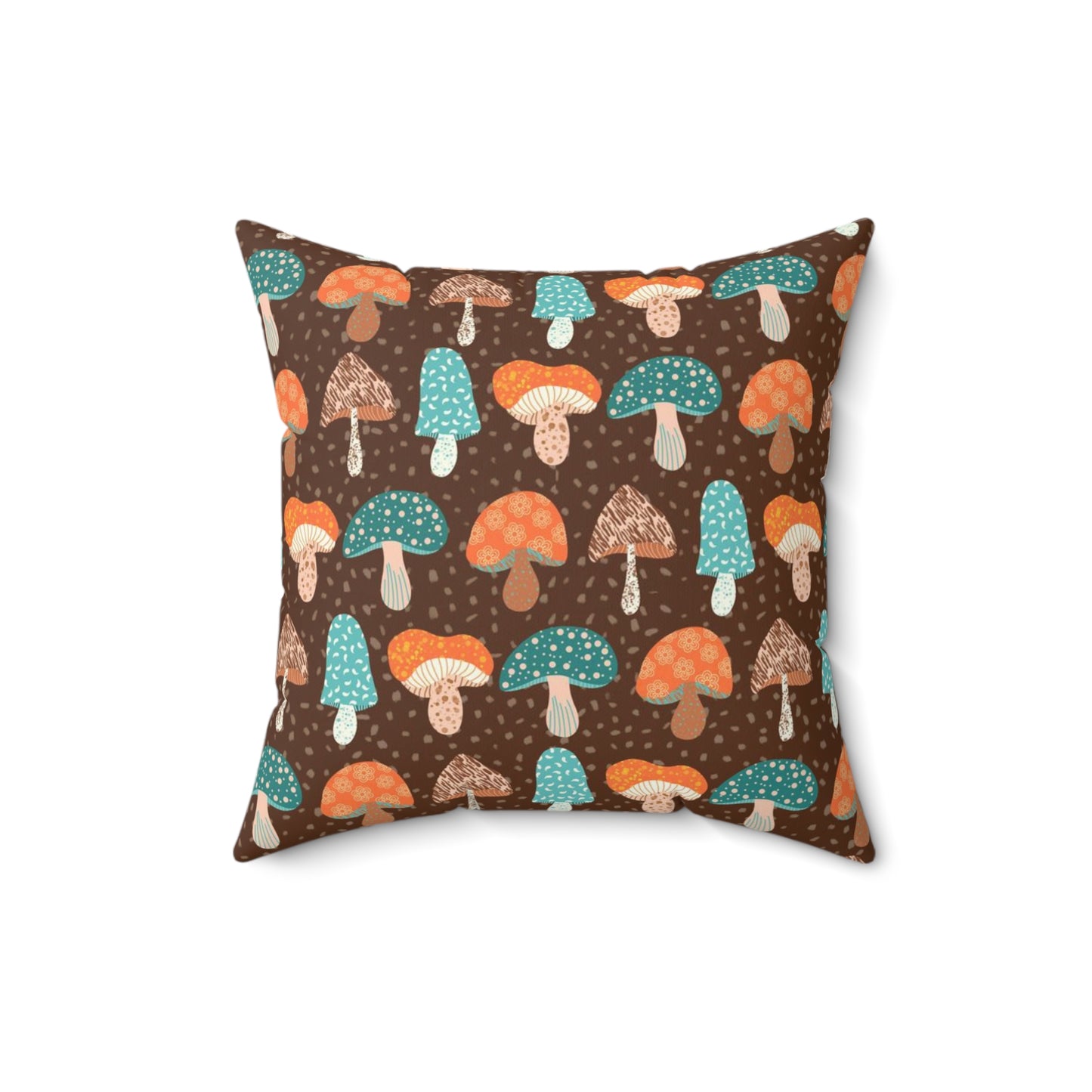 Magical Mishrooms Spun Polyester Square Pillow