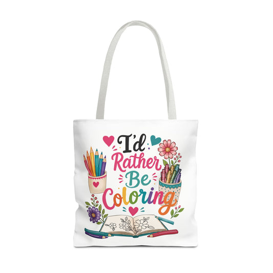 I’d Rather Be Coloring Tote Bag