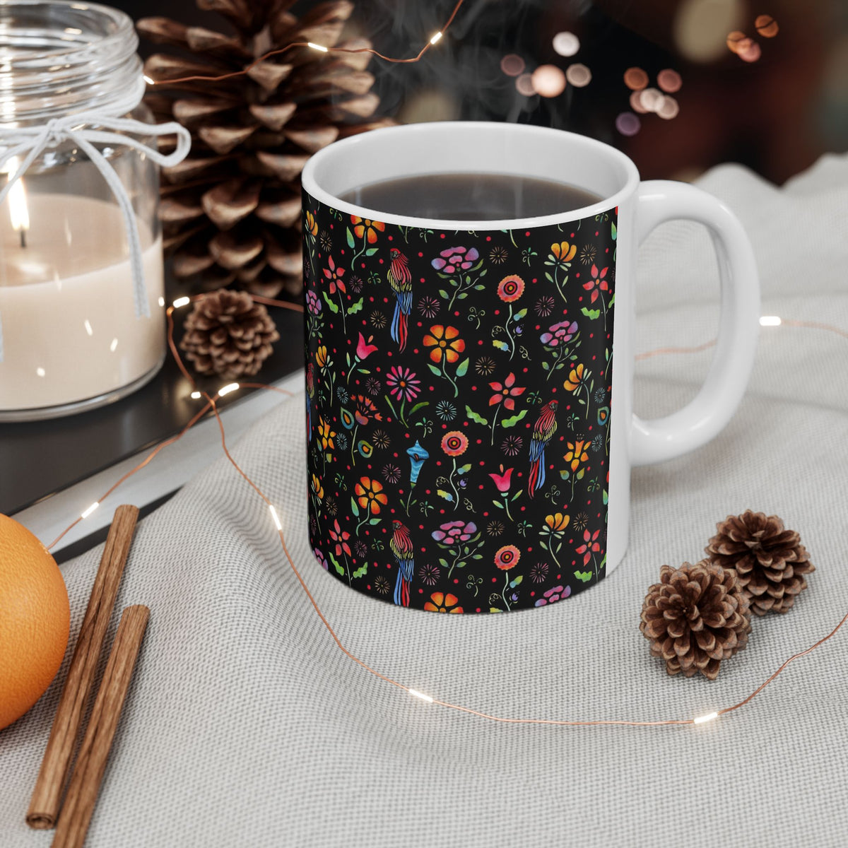 Frida Flowers Ceramic Mug 11oz