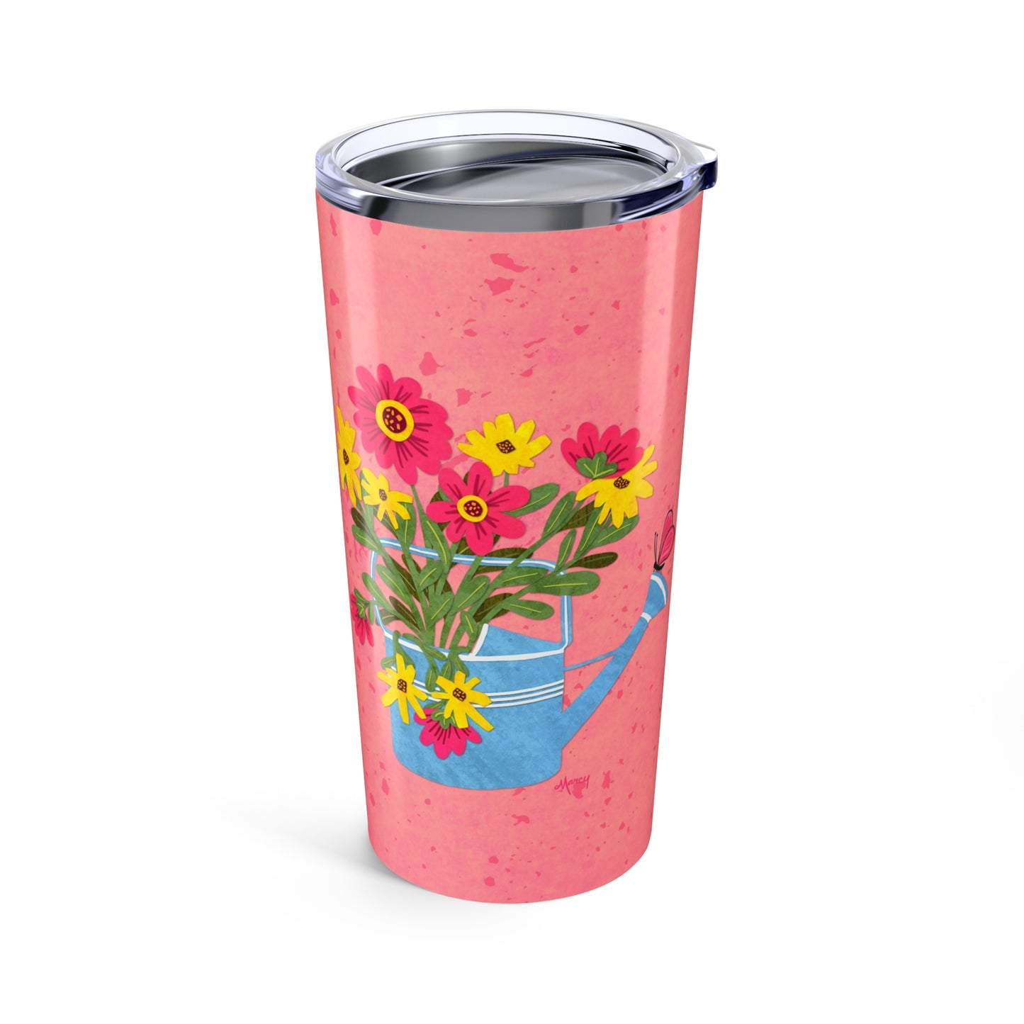 Summer Blooms Collage Tumbler 20oz