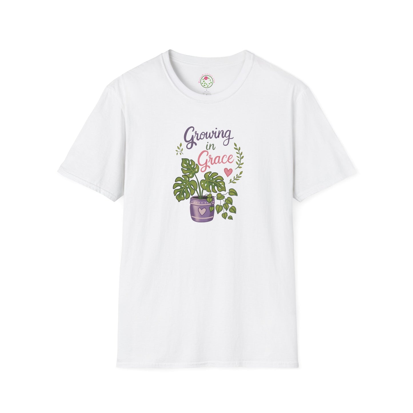 Growing in Grace Plant T-Shirt — Floral Monstera Graphic Tee