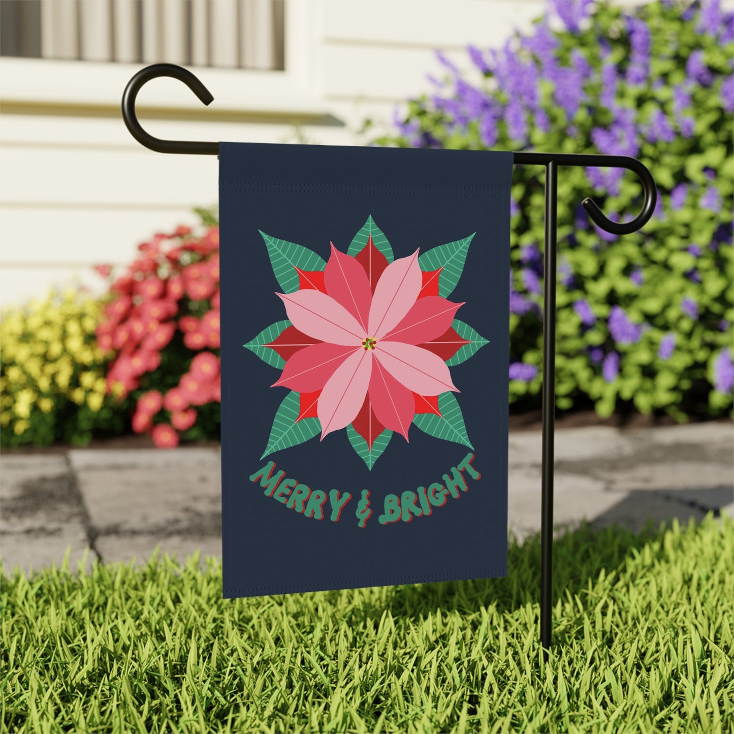 Poinsettia Garden & House Banner