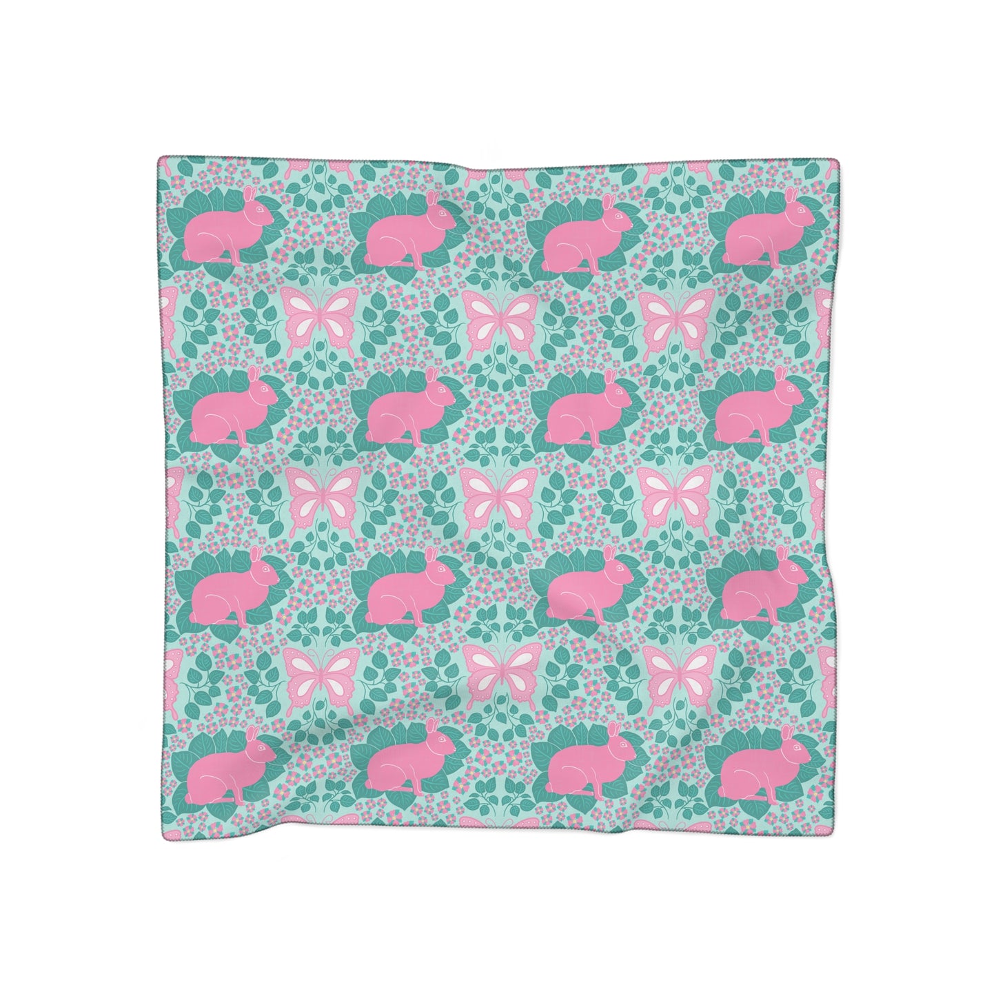 Bunnies & Butterflies Square Scarf