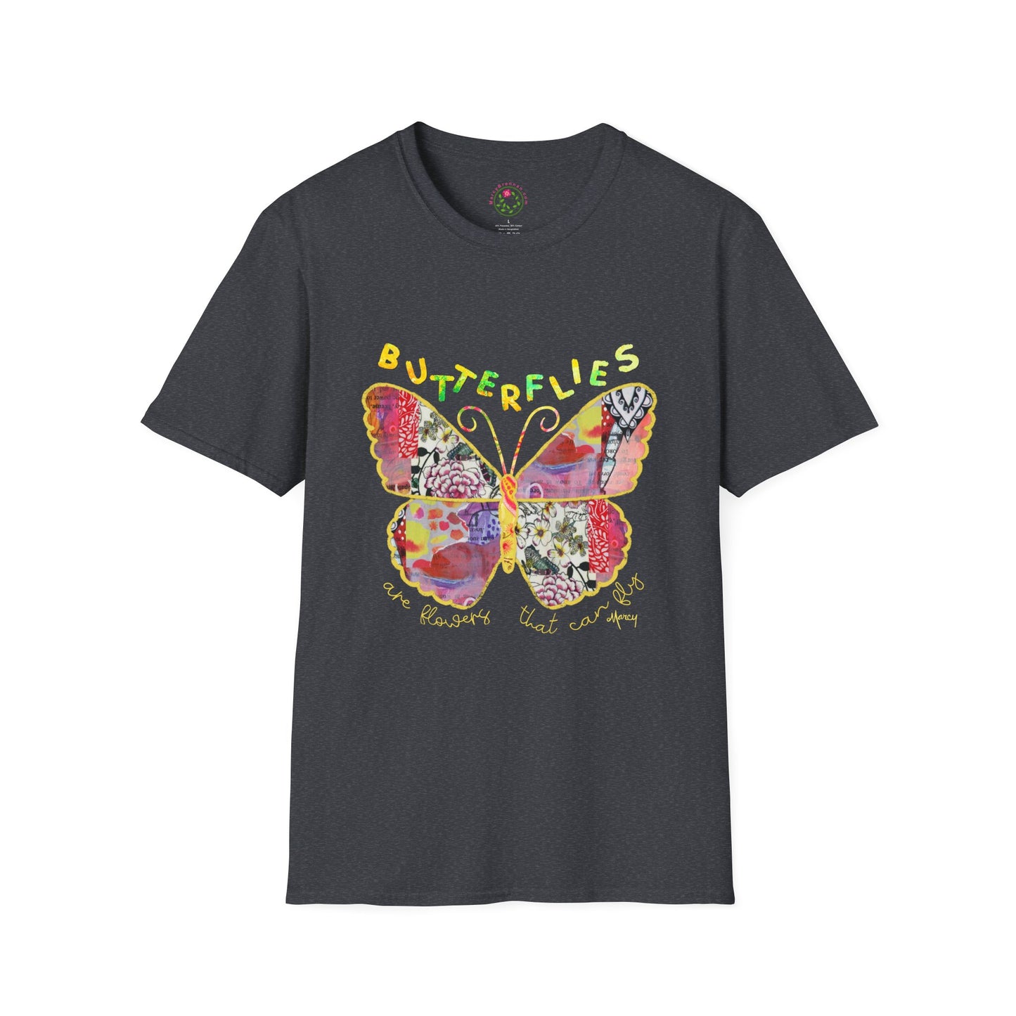 Boho Butterfly Collage Collage Softstyle T-Shirt