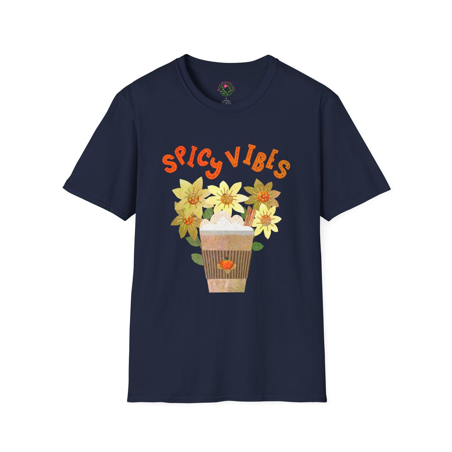 Spicy Vibes Latte Collage Collage Softstyle T-Shirt