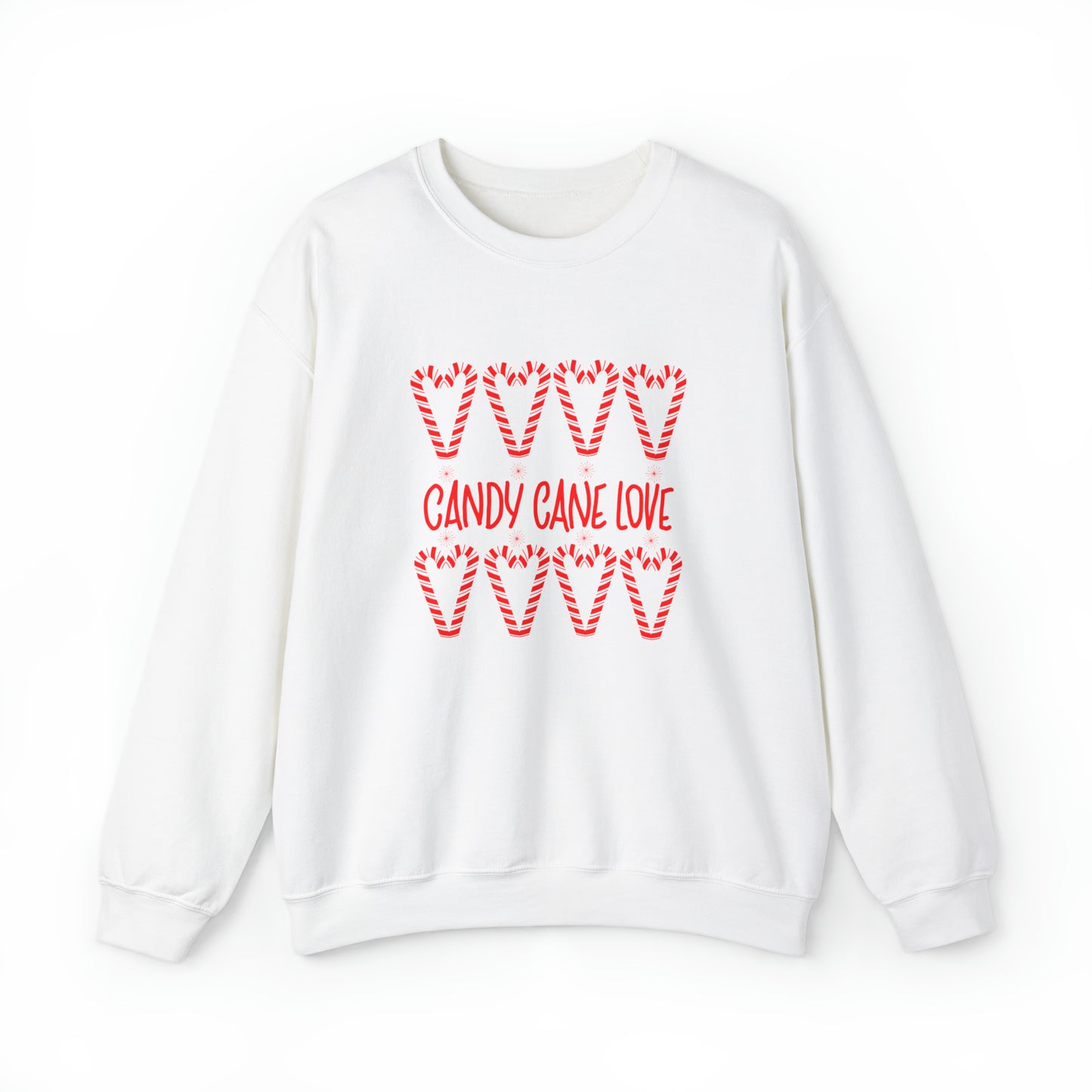 Candy Cane Hearts Unisex Heavy Blend™ Crewneck Sweatshirt