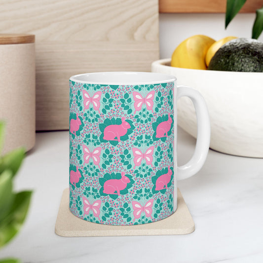 Bunnies & Butterflies Ceramic Mug (11oz & 15oz)