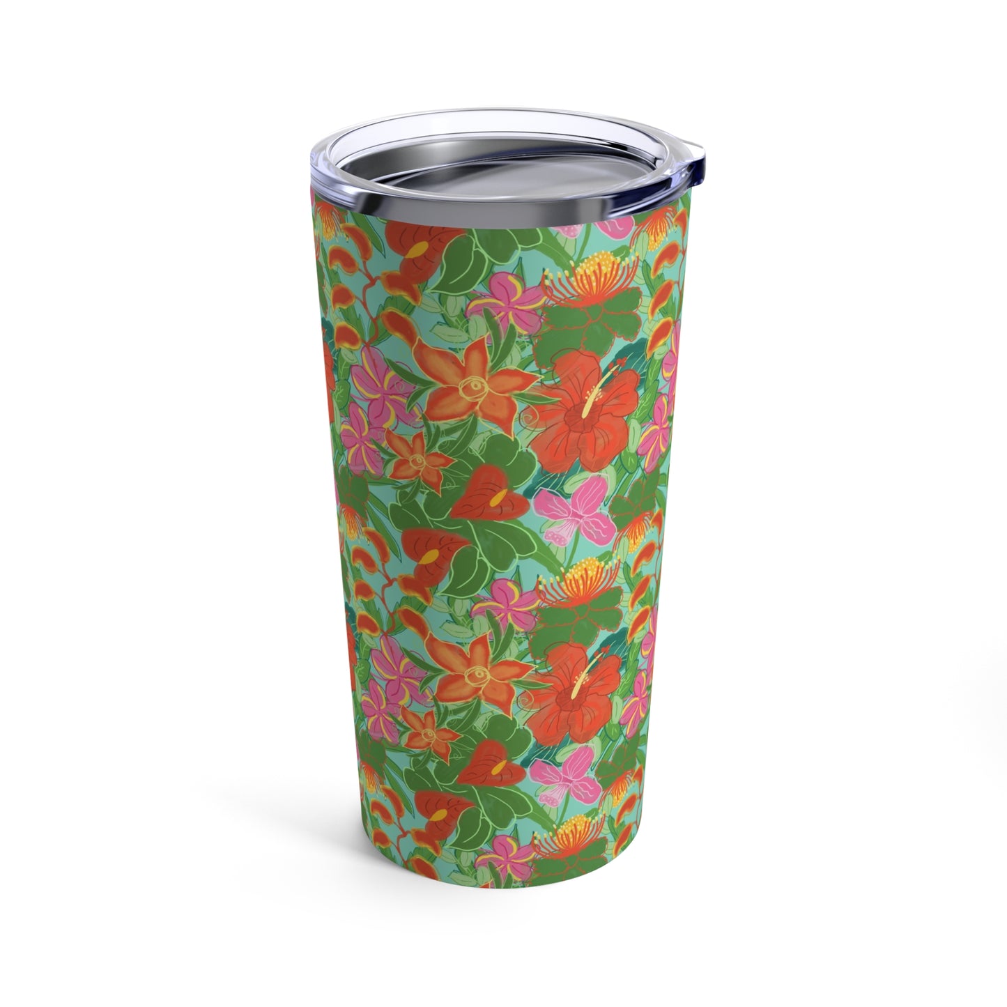 Tropical Flowers Tumbler 20oz