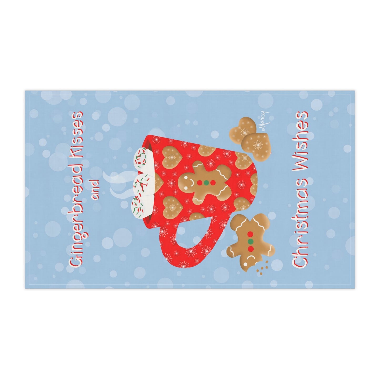 Gingerbread Man Cozy Holiday Mug Kitchen Towel