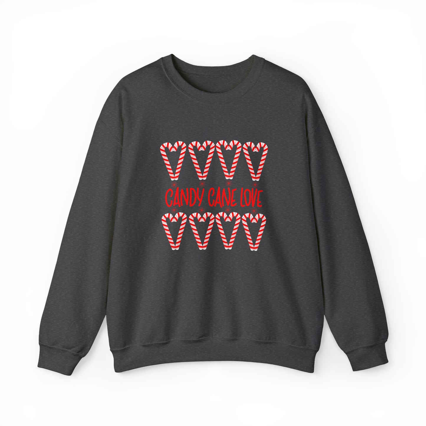 Candy Cane Hearts Unisex Heavy Blend™ Crewneck Sweatshirt