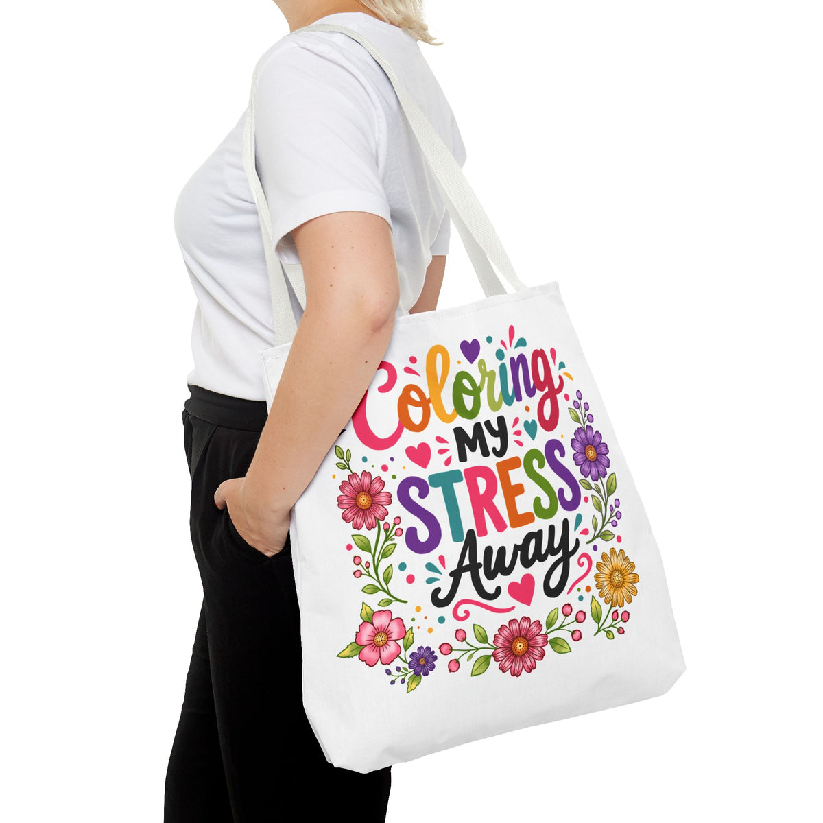 Coloring My Stress Away Tote Bag