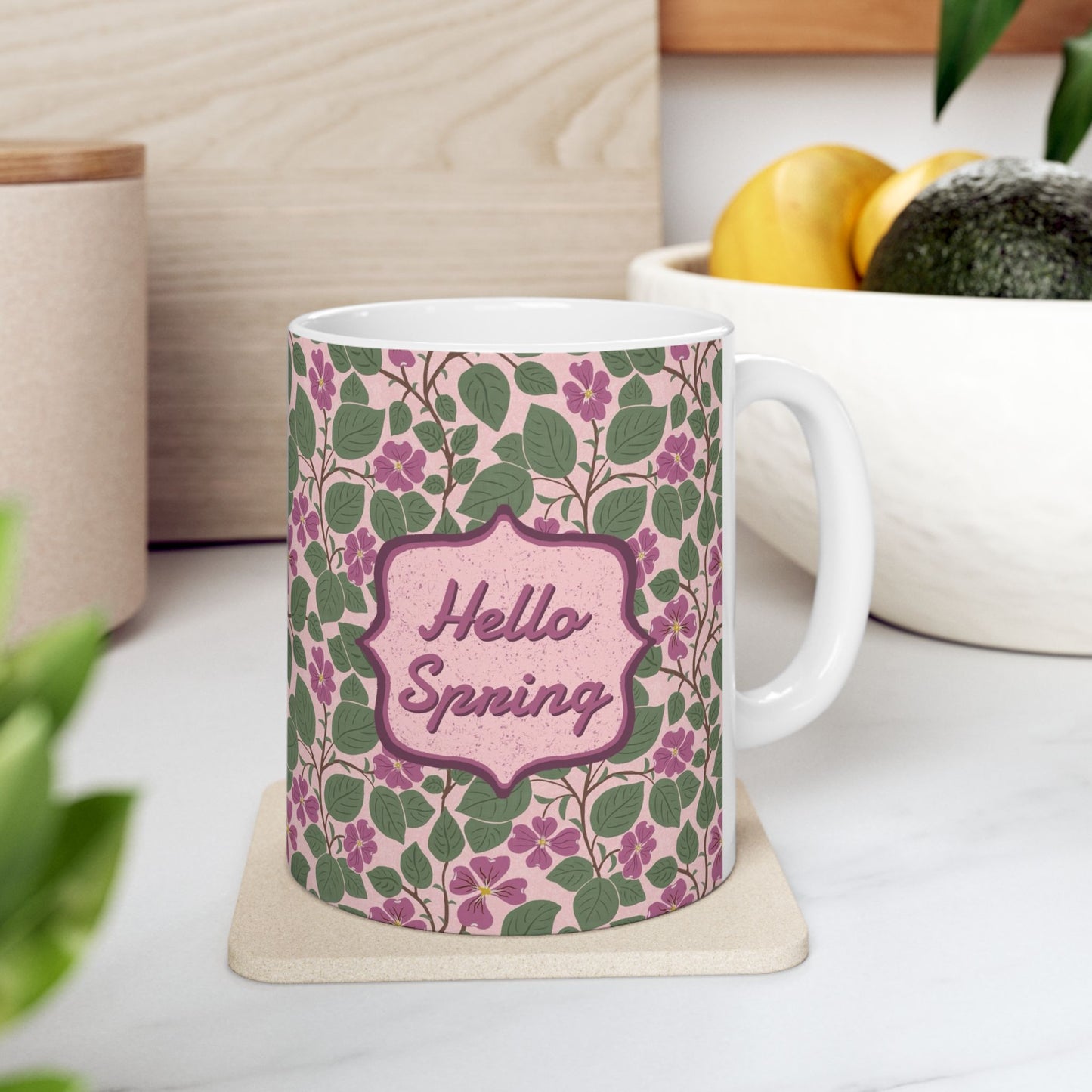 Pink Dogwoods - Hello Spring Ceramic Mug 11oz & 15oz