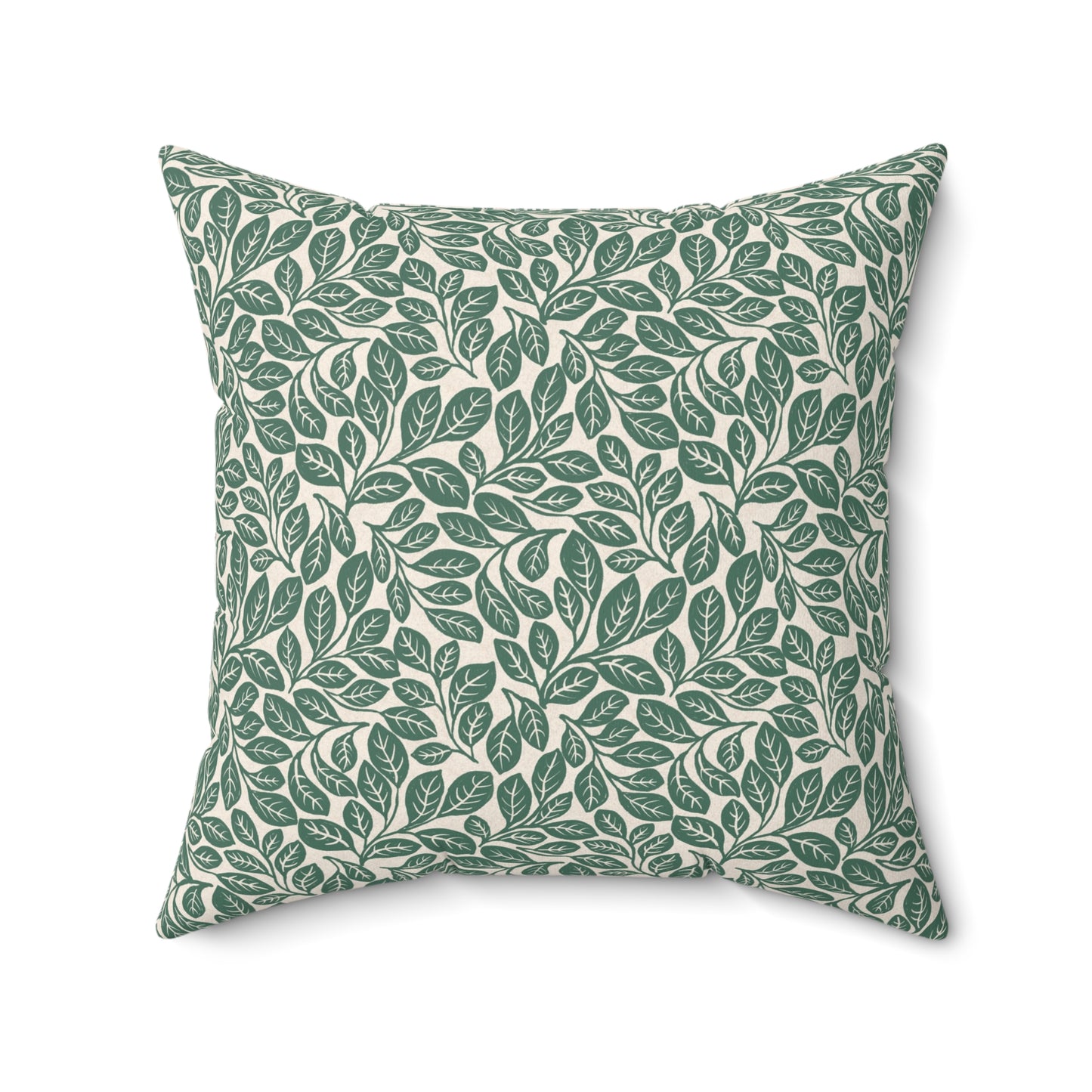 Sassafras Leaves Spun Polyester Square Pillow